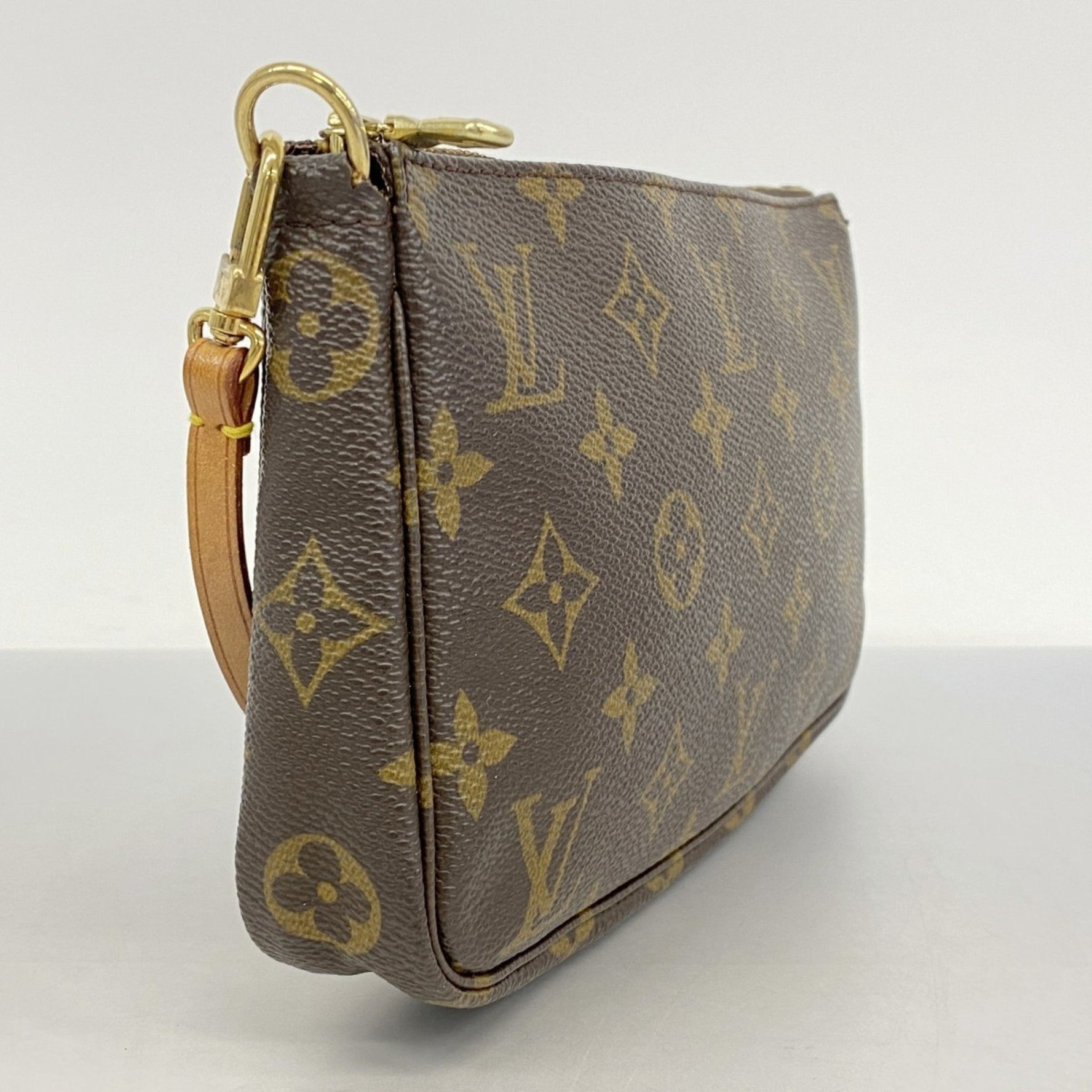 Louis Vuitton Monogram Pochette Accessoires M51980 Brown Women's Pouch