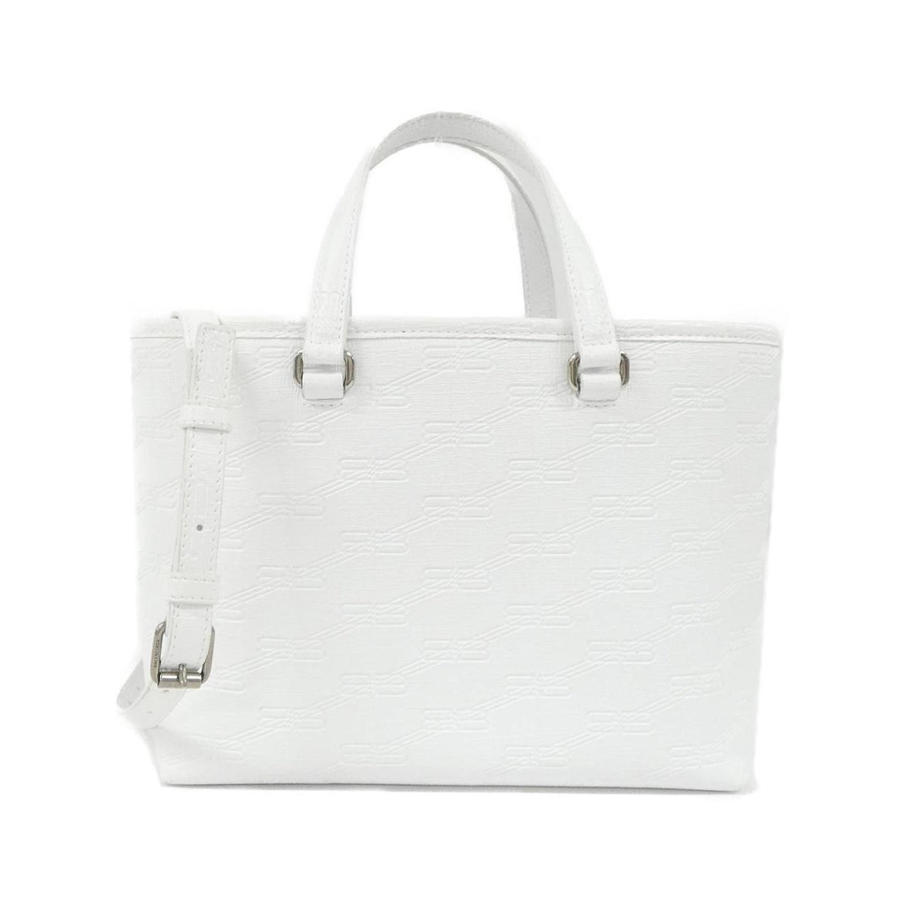 Balenciaga BB MONOGRAM Signature Small Shopper Handbag 210EX