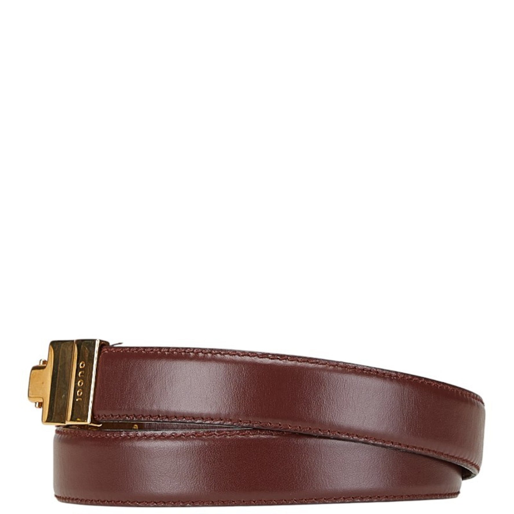 Gucci Belt Size: 70/30 036 2092 1006 0 Wine Red Bordeaux Leather