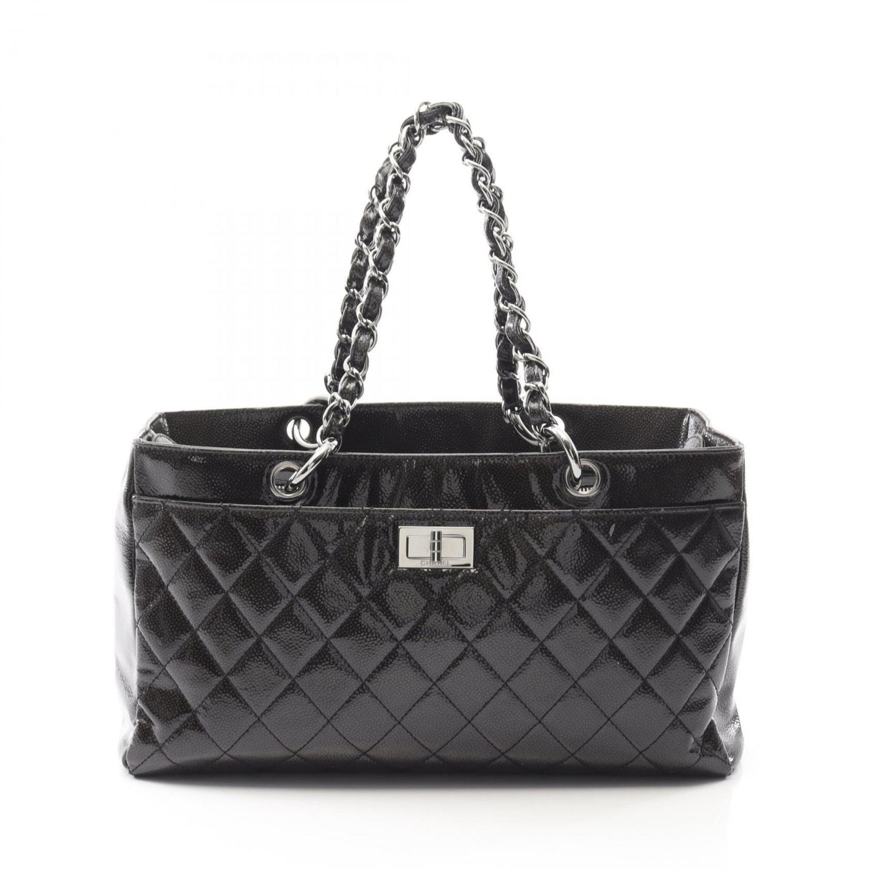 CHANEL 2.55 Tote Bag, Patent Leather