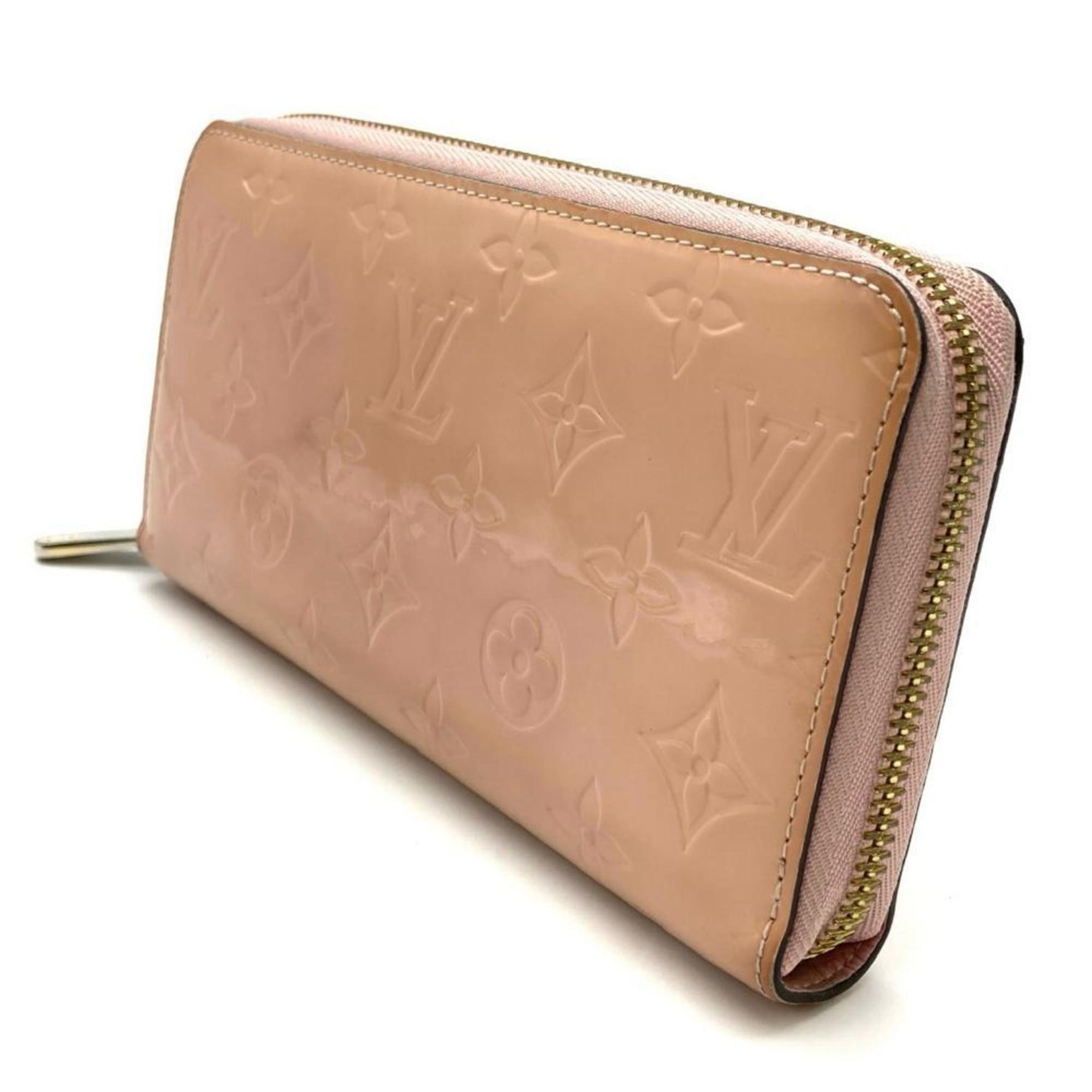 Louis Vuitton Zippy Wallet Long Monogram Vernis Rose Ballerine