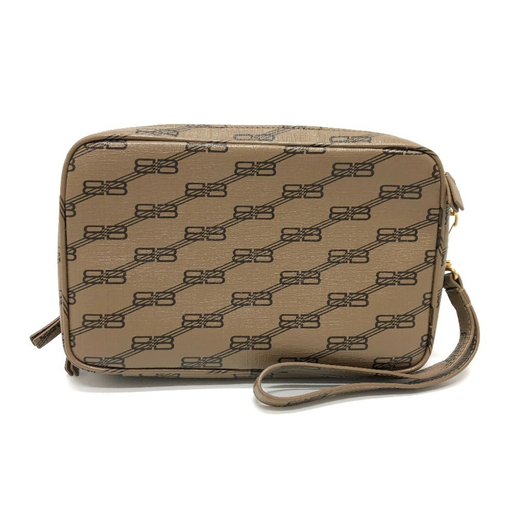 BALENCIAGA Logo Everyday Pochette Second Bag/Clutch Bag in Leather