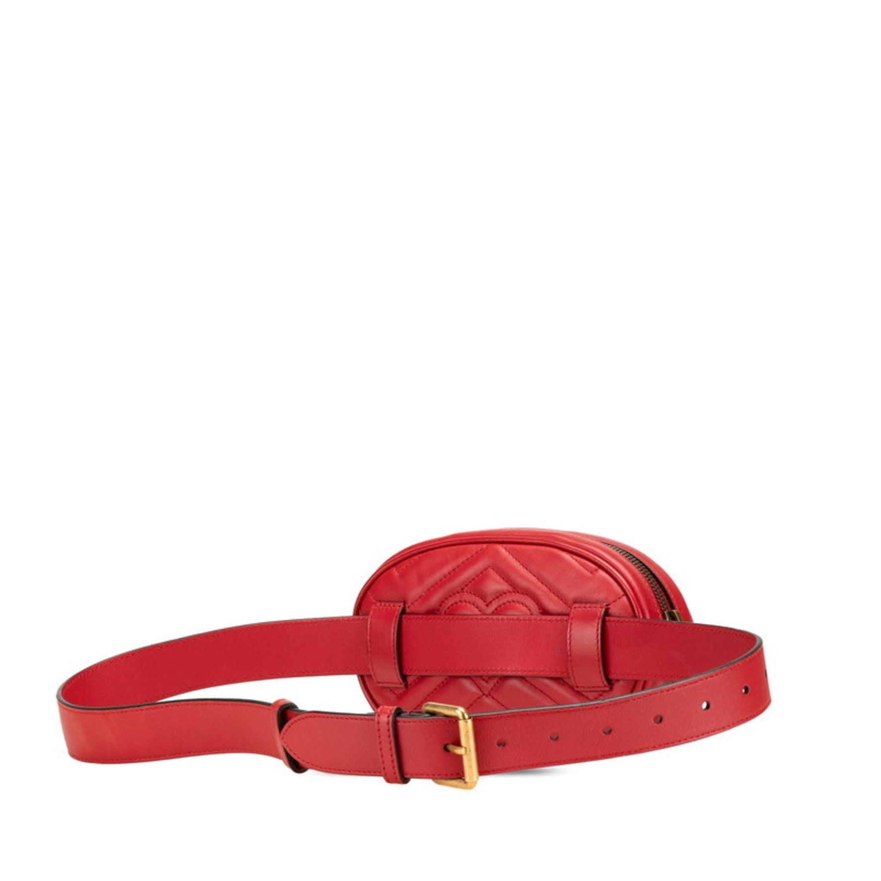 Gucci GG Marmont body bag/waist bag red leather women's GUCCI