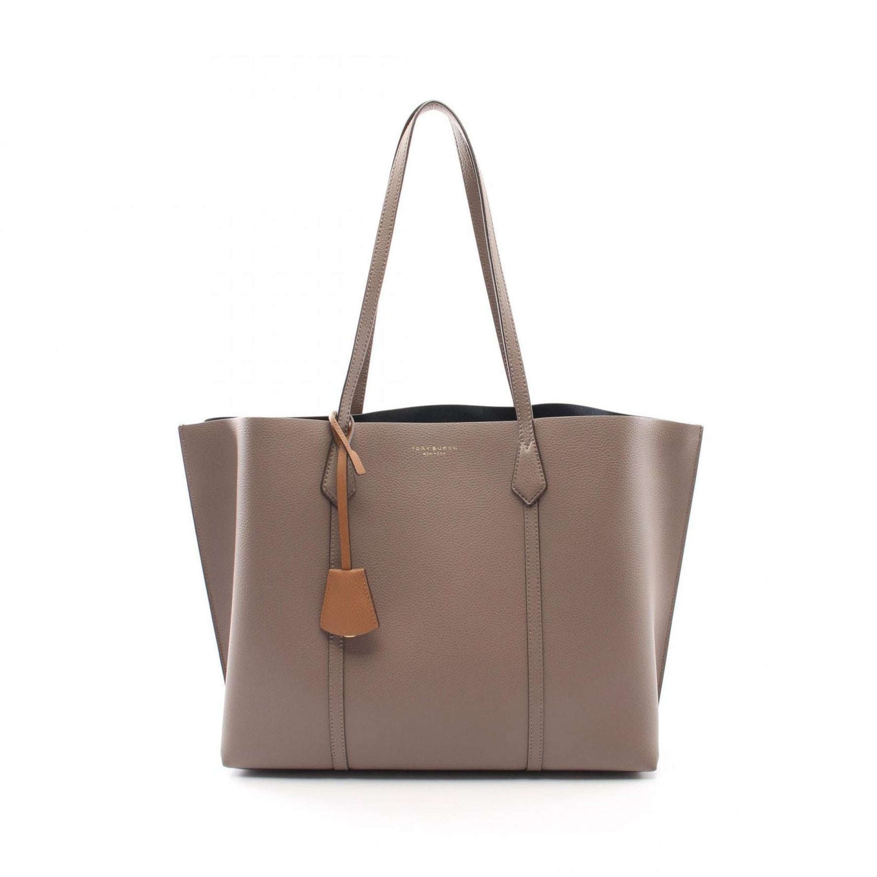 Tory Burch Perry Triple Compartment Tote Bag Leather Women's Brown