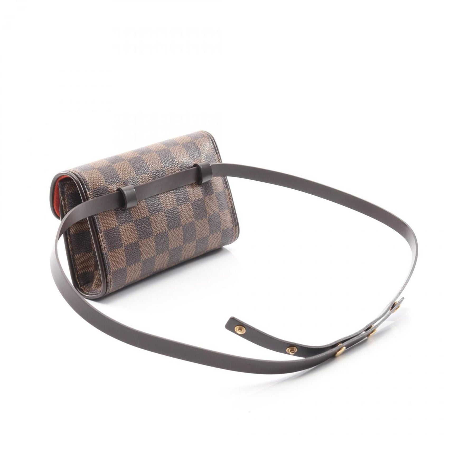 Louis Vuitton Florentine Pochette Waist Bag, Body PVC-Coated Canvas, Leather, Damier Brown