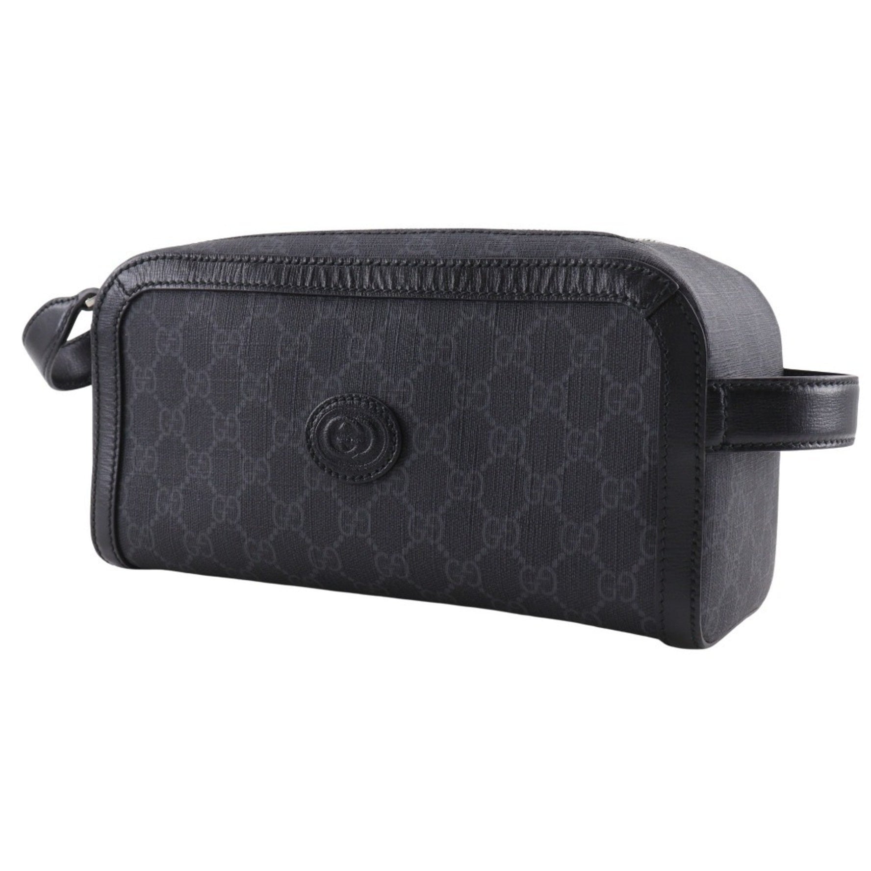 Gucci Interlocking G Second Bag in GG Supreme Canvas with Double