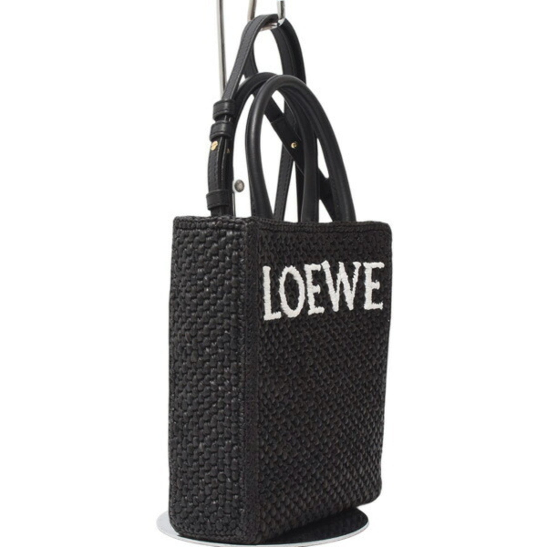 Loewe Standard Tote Bag in Raffia and Leather