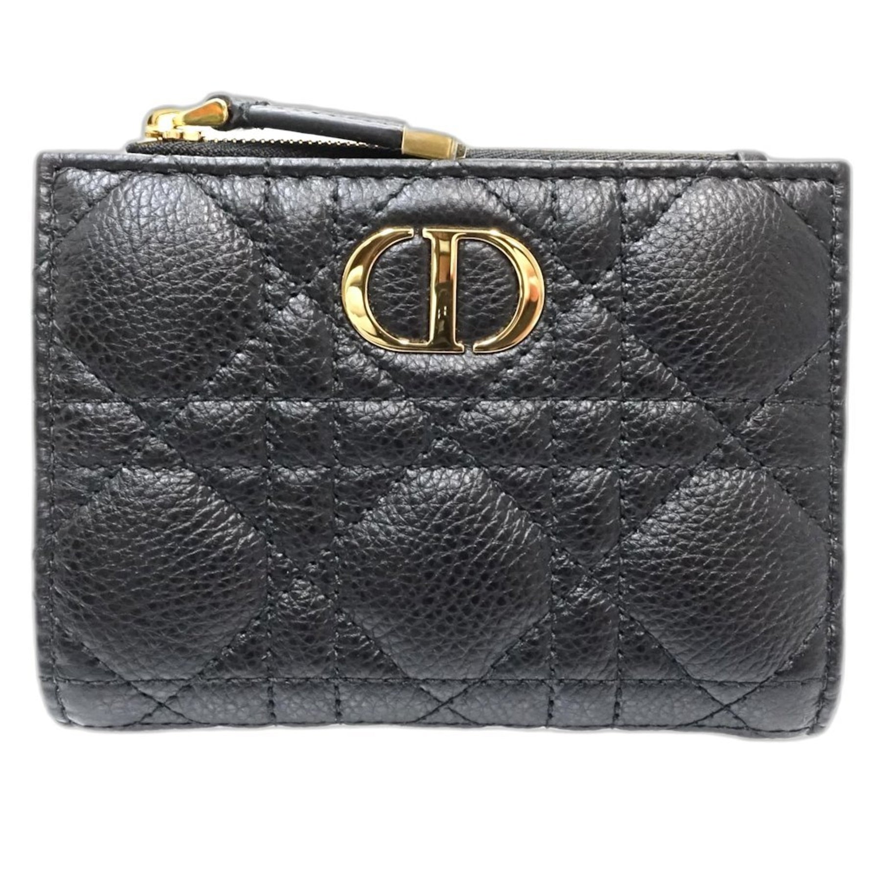 Christian Dior Caro Dahlia Wallet, Leather