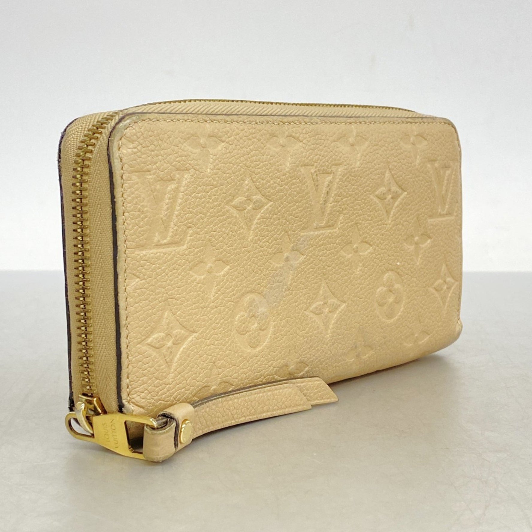 Louis Vuitton Monogram Empreinte Zippy Wallet M60746 Dune Women's Long