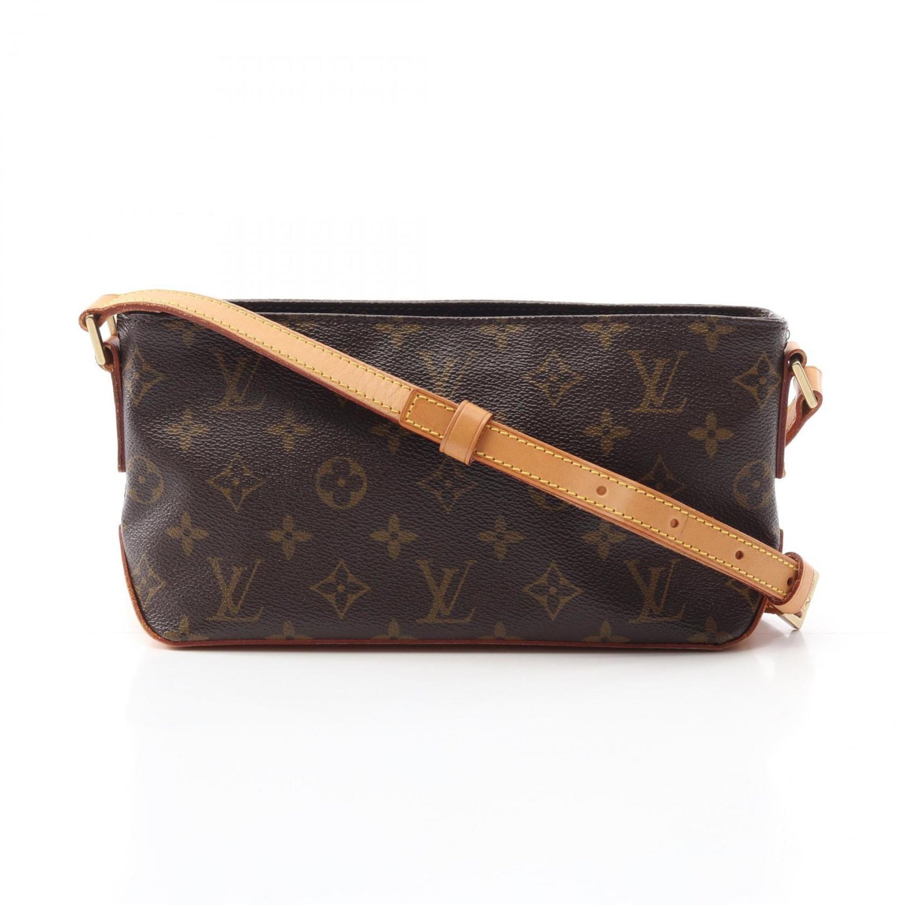 Louis Vuitton Trotter Monogram Shoulder Bag Coated Canvas Leather