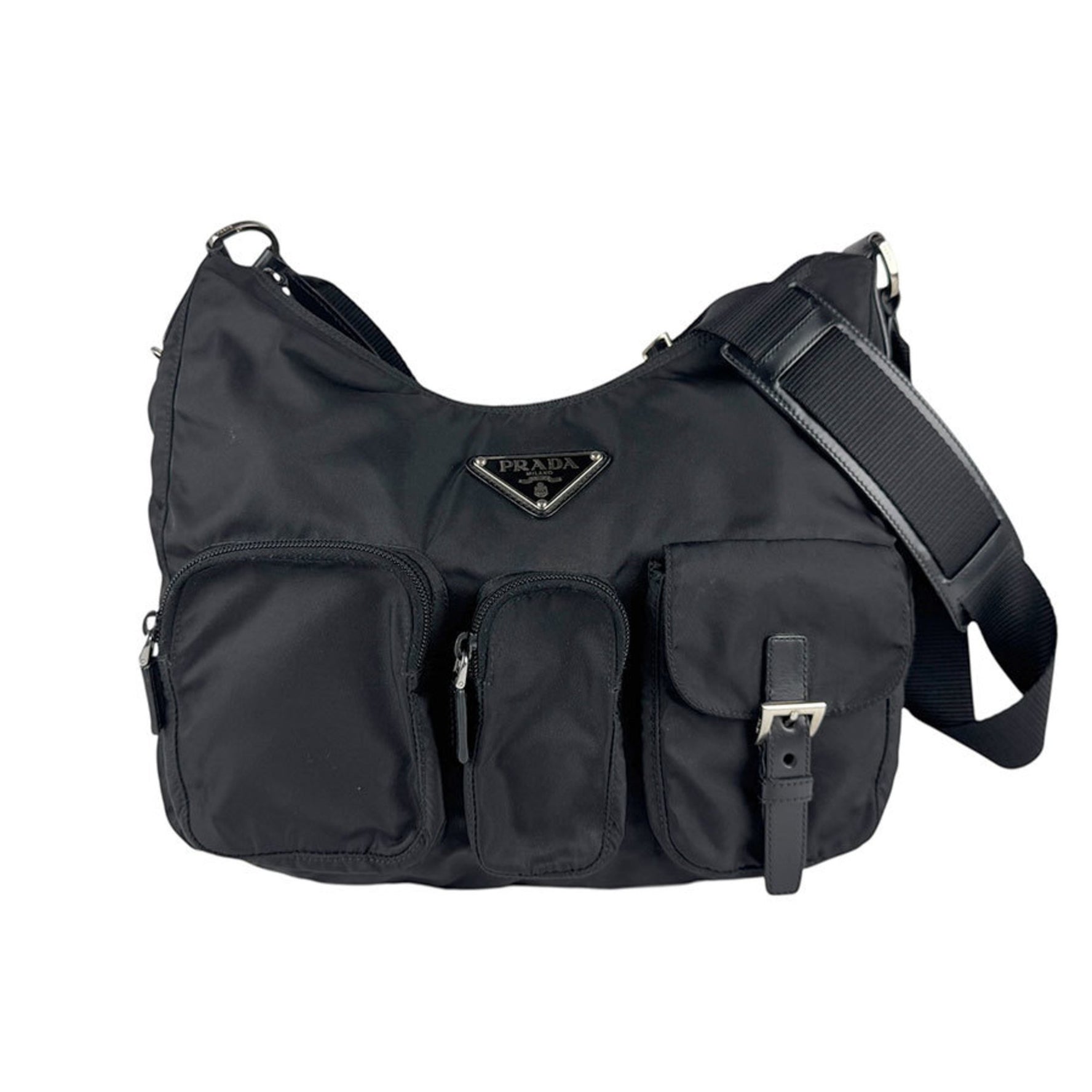 Prada PRADA Shoulder Bag Nylon Black Men's Women's z6669