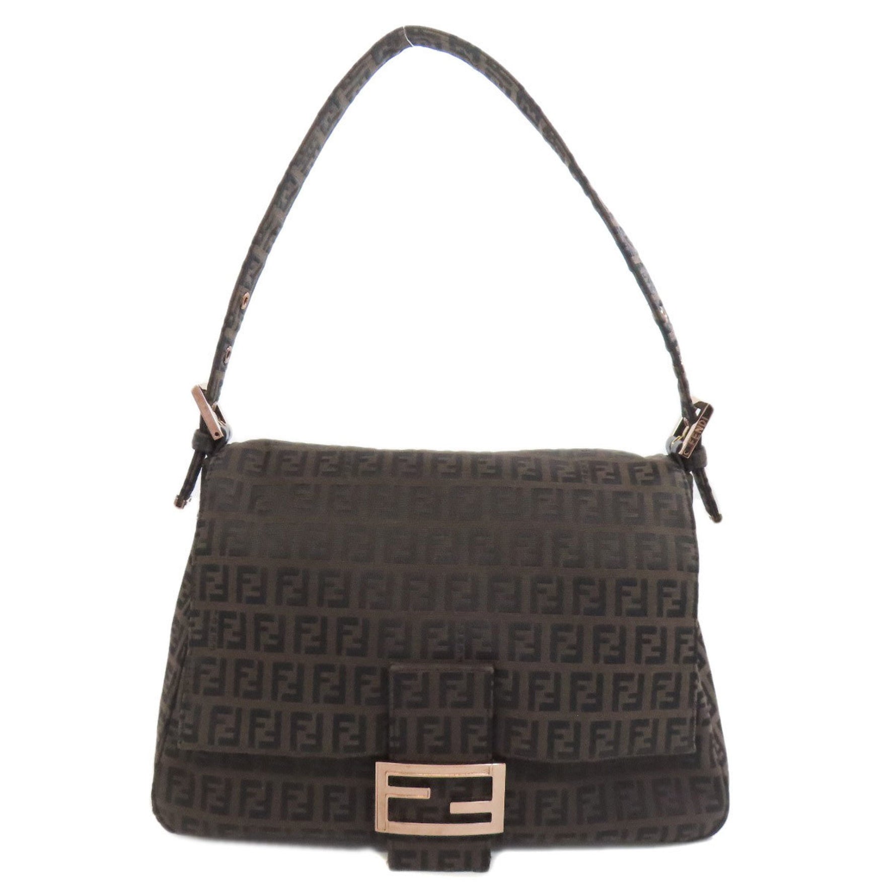 Fendi Zucca pattern canvas handbag