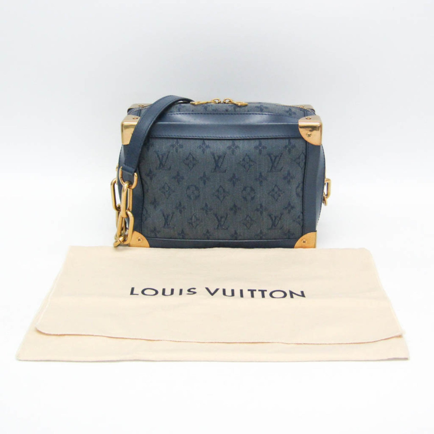 Louis Vuitton Monogram Denim Soft Trunk Shoulder Bag