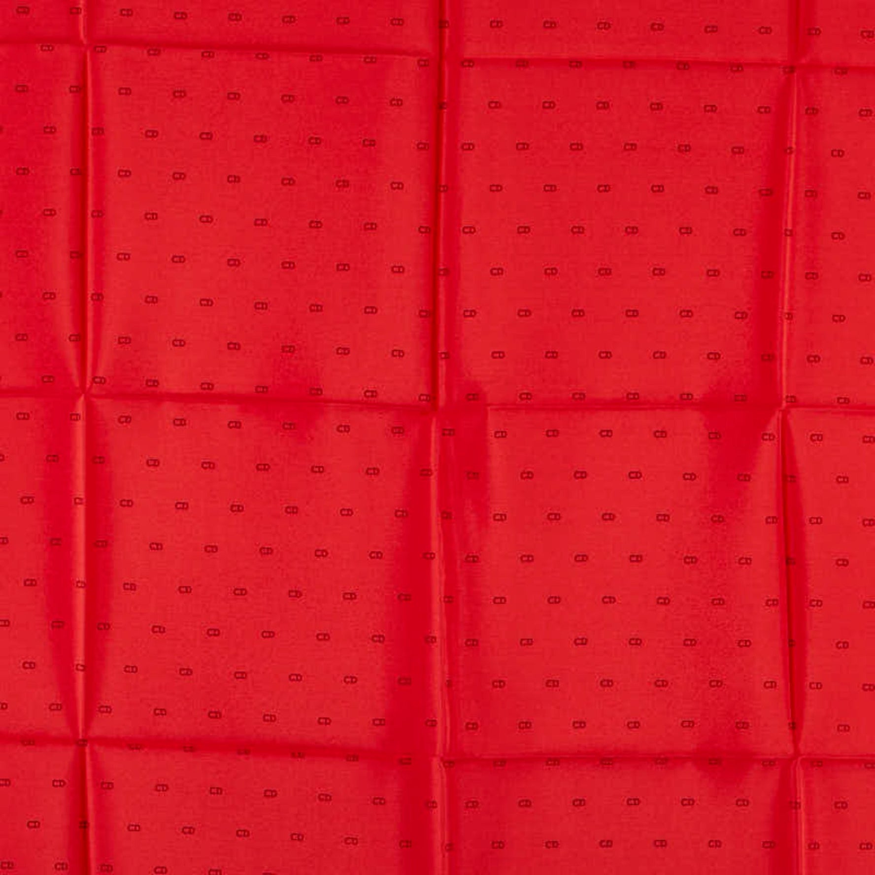 Christian Dior Dior CD logo scarf, red and blue silk
