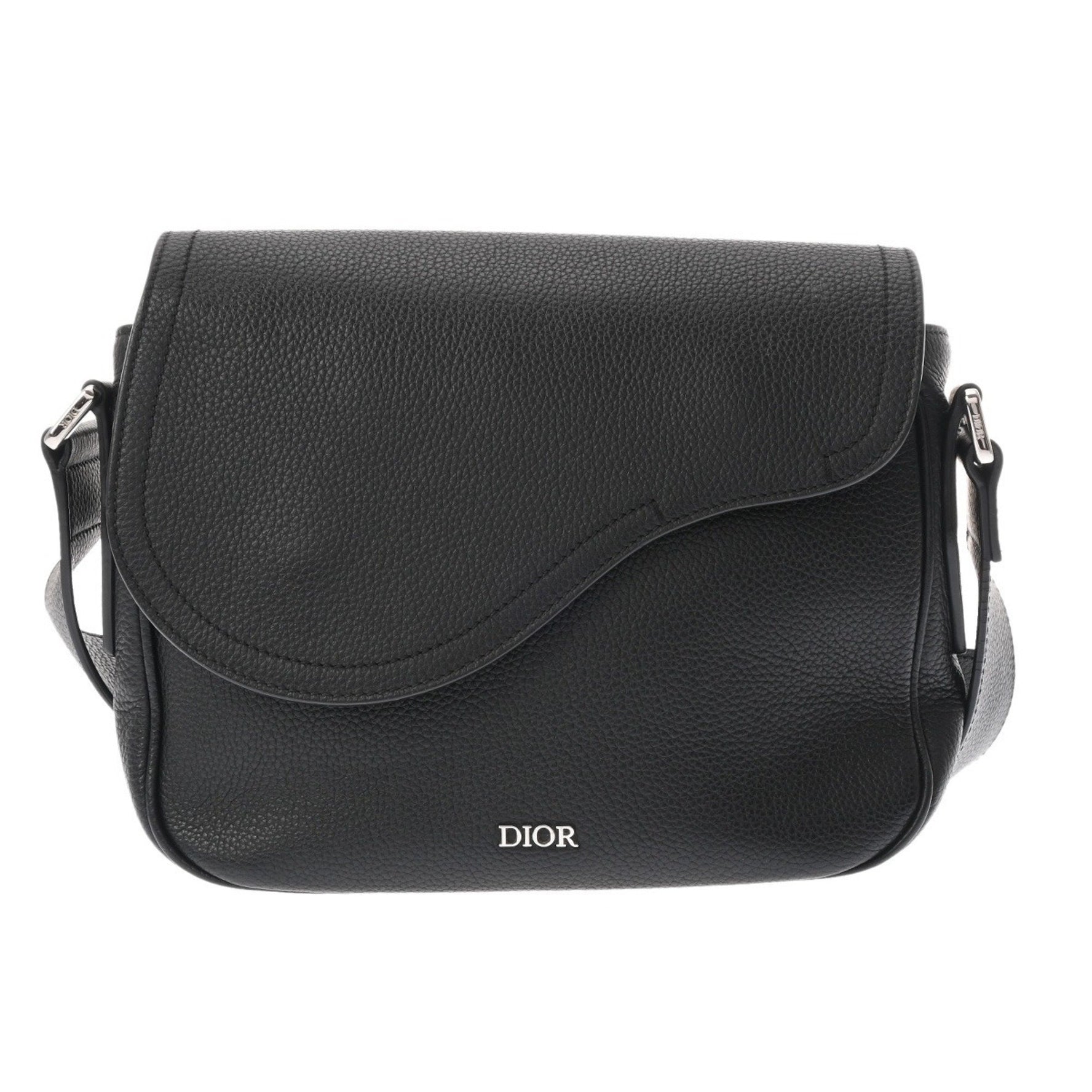 CHRISTIAN DIOR Saddle Messenger Bag, Calfskin Shoulder Bag