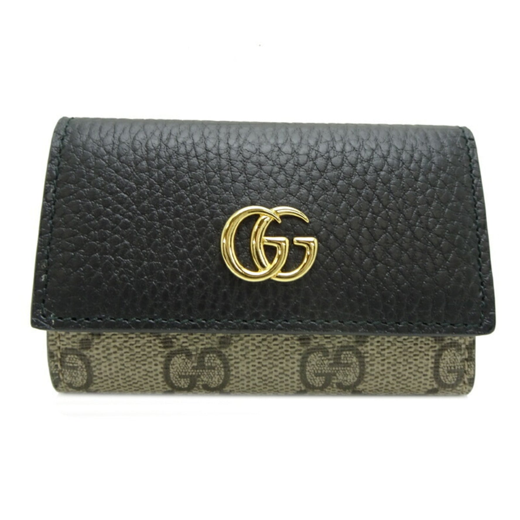 Gucci GG Marmont Double G Key Case Beige PVC