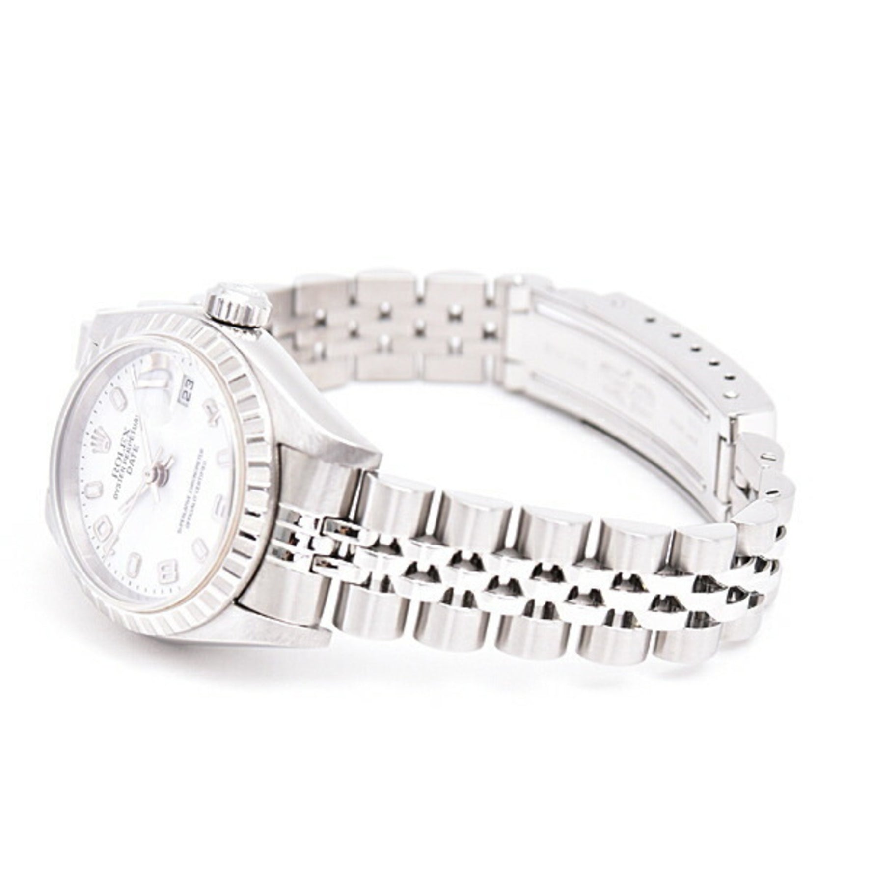 Rolex Watch Oyster Perpetual Date Automatic D Series White Dial Stainless Steel SS