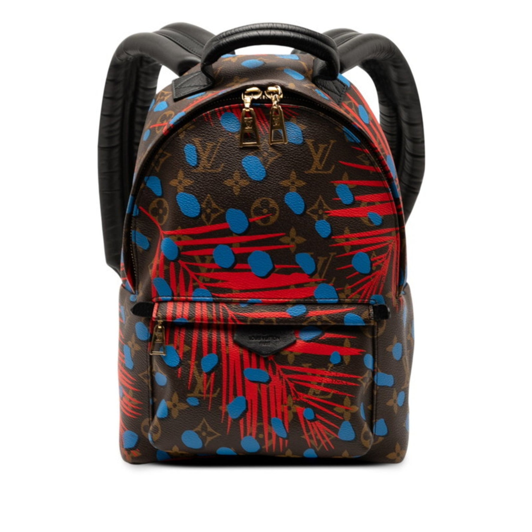 Louis Vuitton Monogram Jungle Dot Palm Springs Backpack PM Brown, Red, and Multicolor Leather