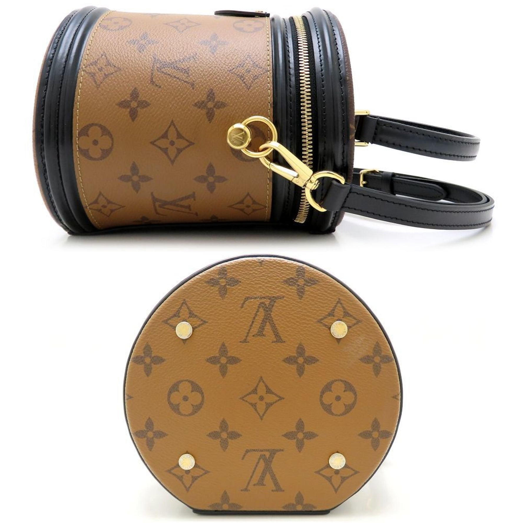 Louis Vuitton Monogram Reverse Cannes Handbag Brown