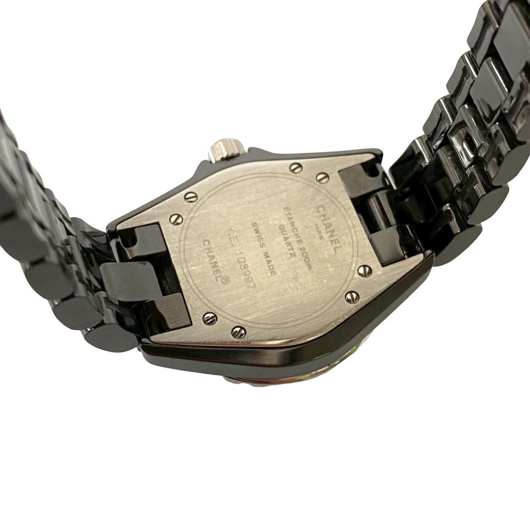 CHANEL J12 Quartz Automatic Stainless Steel and Ceramic Watch for Men, Black,