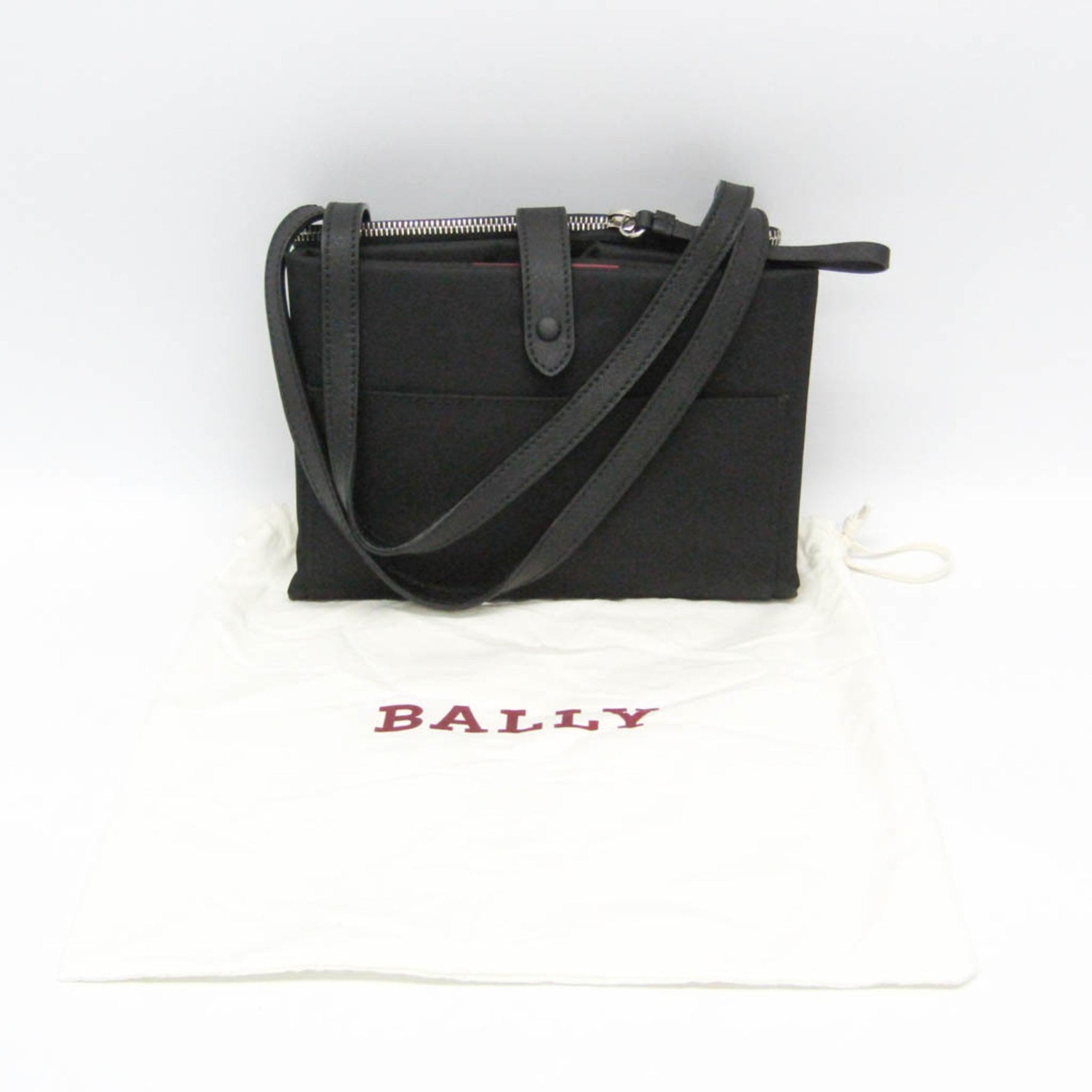 Bally FOLDABLE TOTE Men,Women Leather,Nylon Tote Bag Black