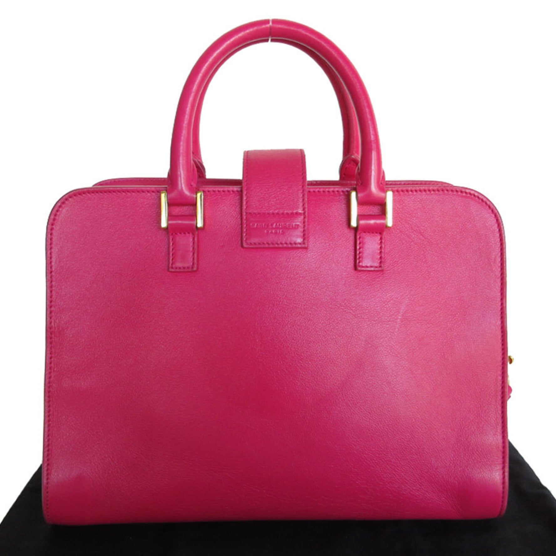 Saint Laurent SAINT LAURENT Handbag Shoulder Bag Baby Cabas Leather Pink Women's s0307