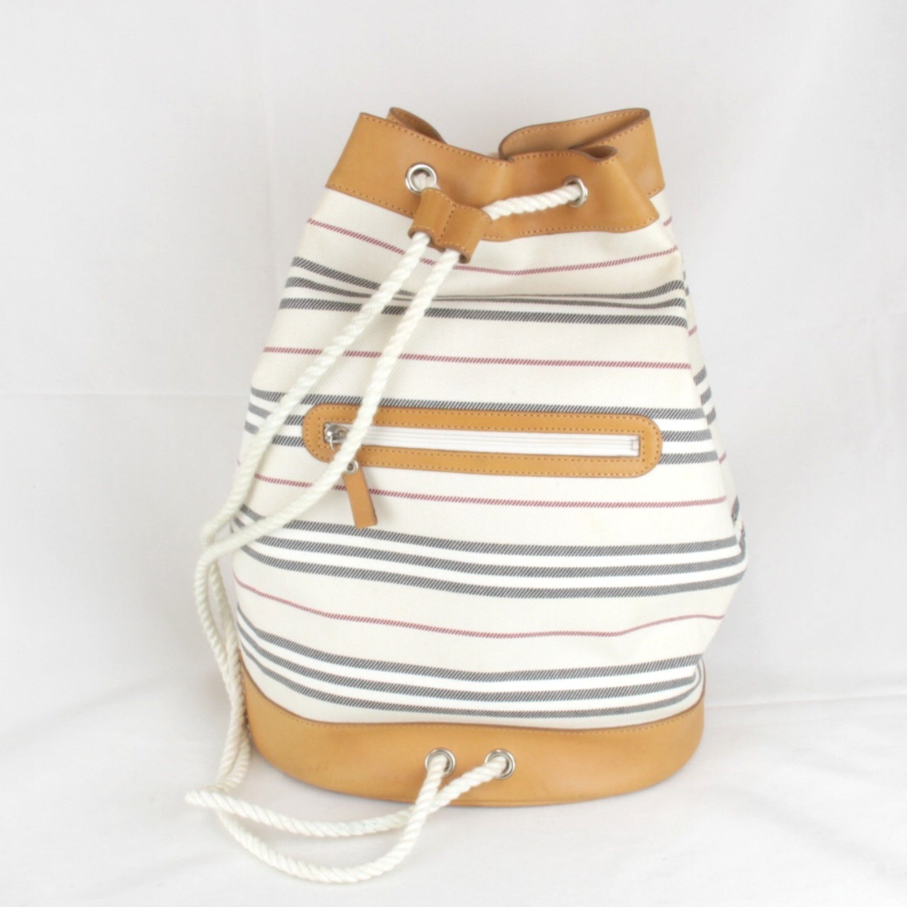 BURBERRY Backpack/Daypack Striped Multicolor Canvas Backpack