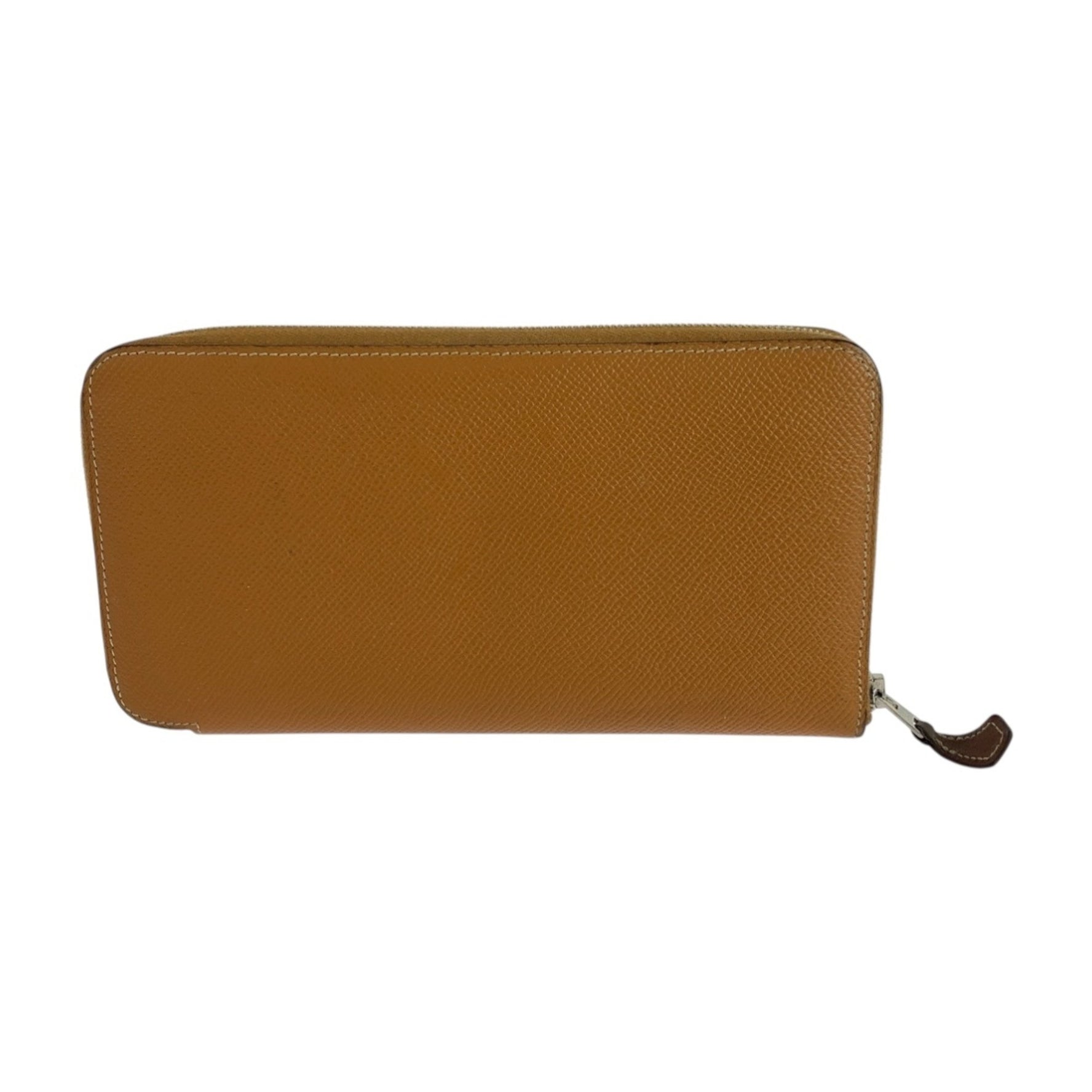 HERMES Azap Long Silk-in Wallet with Silver Hardware, Epsom Leather, Round Zipper, A Stamp