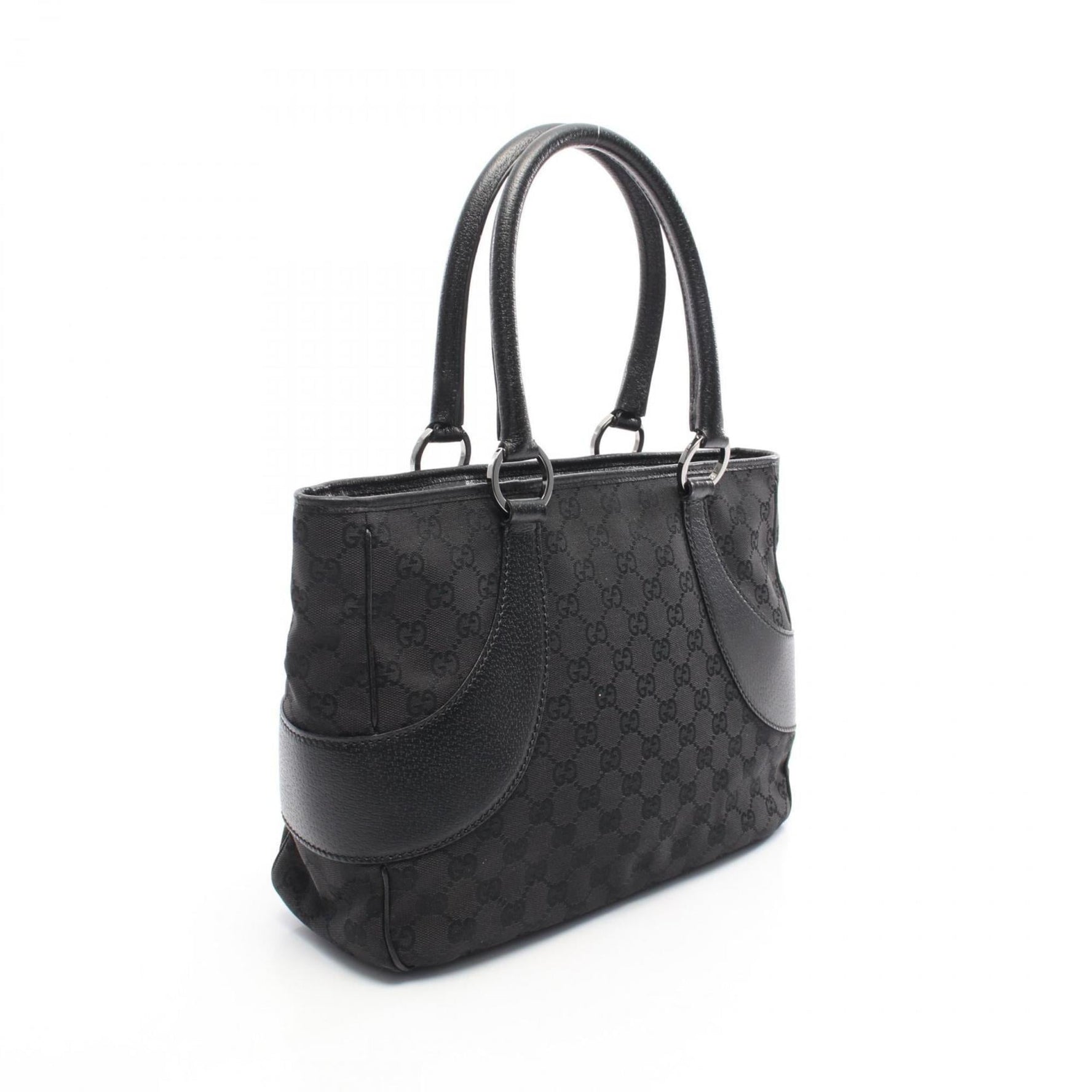 Gucci GG Canvas Handbag, and Leather