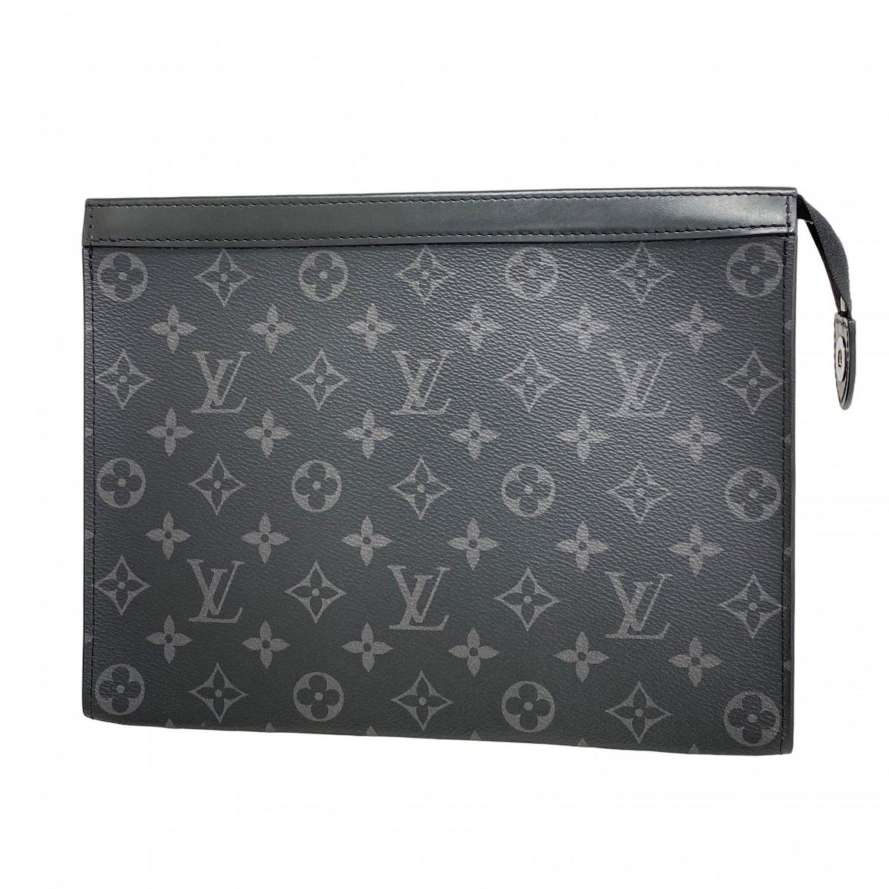 Louis Vuitton Monogram Eclipse Voyage MM Clutch Bag M61692 Black Men's P1169169