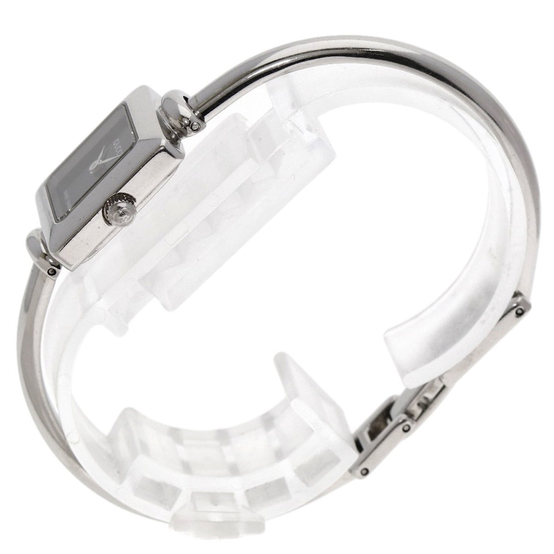 Gucci Square Face Bangle Watch in Stainless Steel/SS