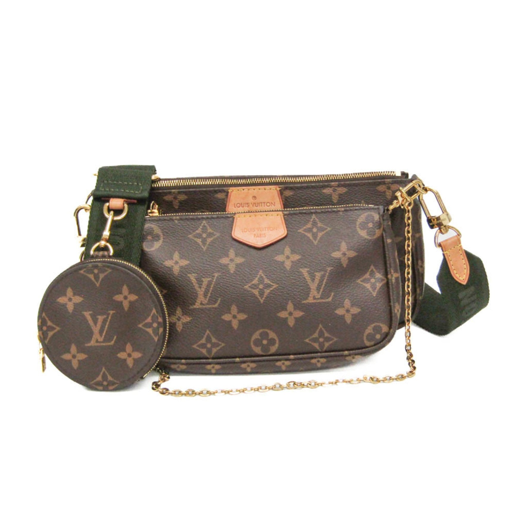Louis Vuitton Monogram Multi Pochette Accessoires Pouch,Shoulder Bag Khaki,Monogram