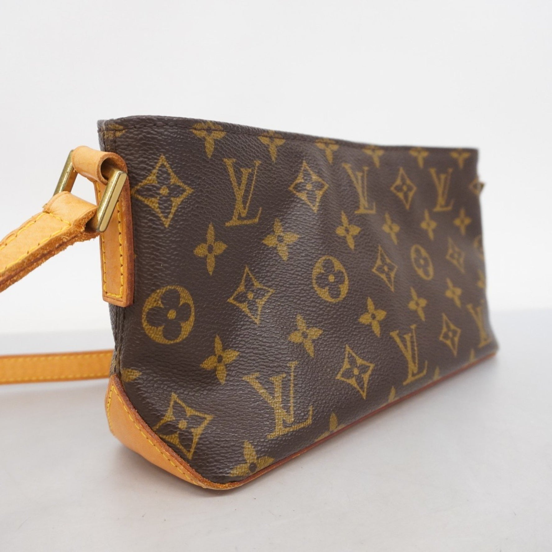 Louis Vuitton Monogram Trotter Shoulder Bag M51240 Brown Women's