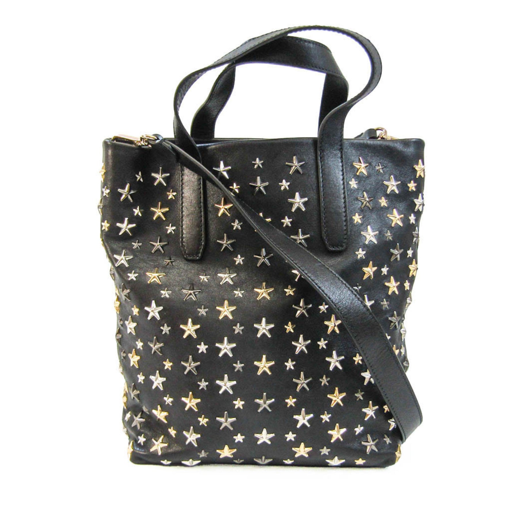 Jimmy Choo Leather Studded Shoulder Bag,Tote Bag