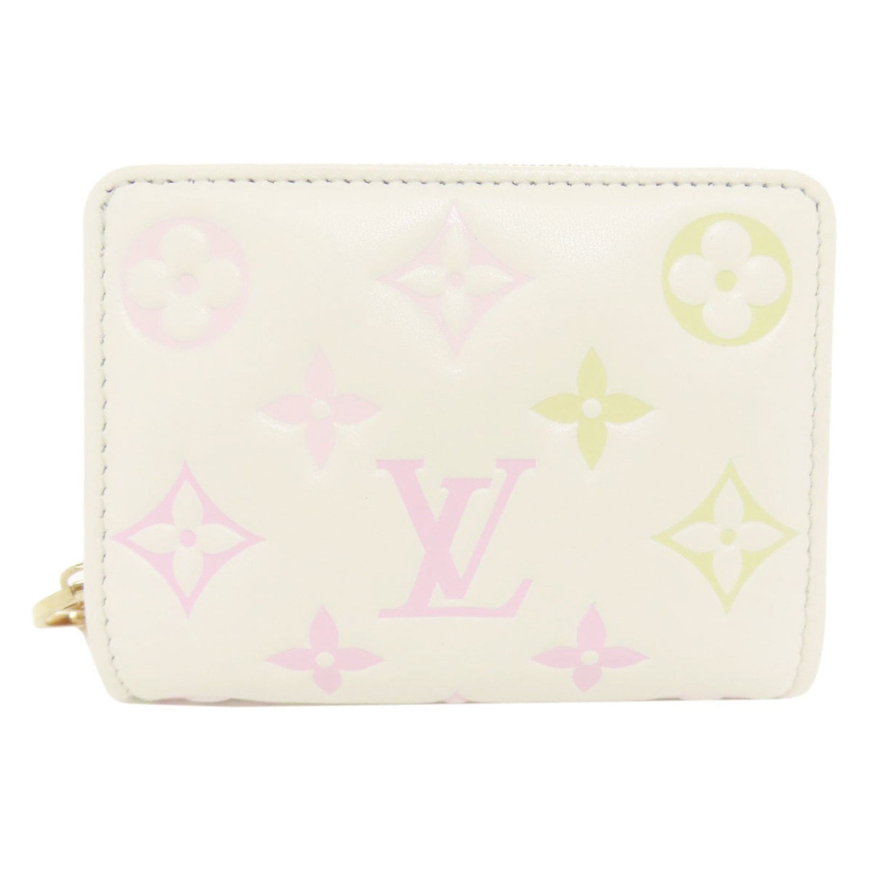 Louis Vuitton Portefeuille Lou Monogram Flower Bi-fold Wallet Calfskin
