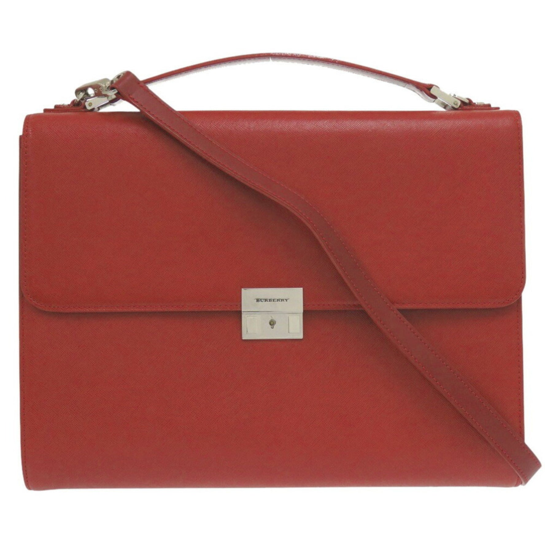 Burberry Leather Red Bag