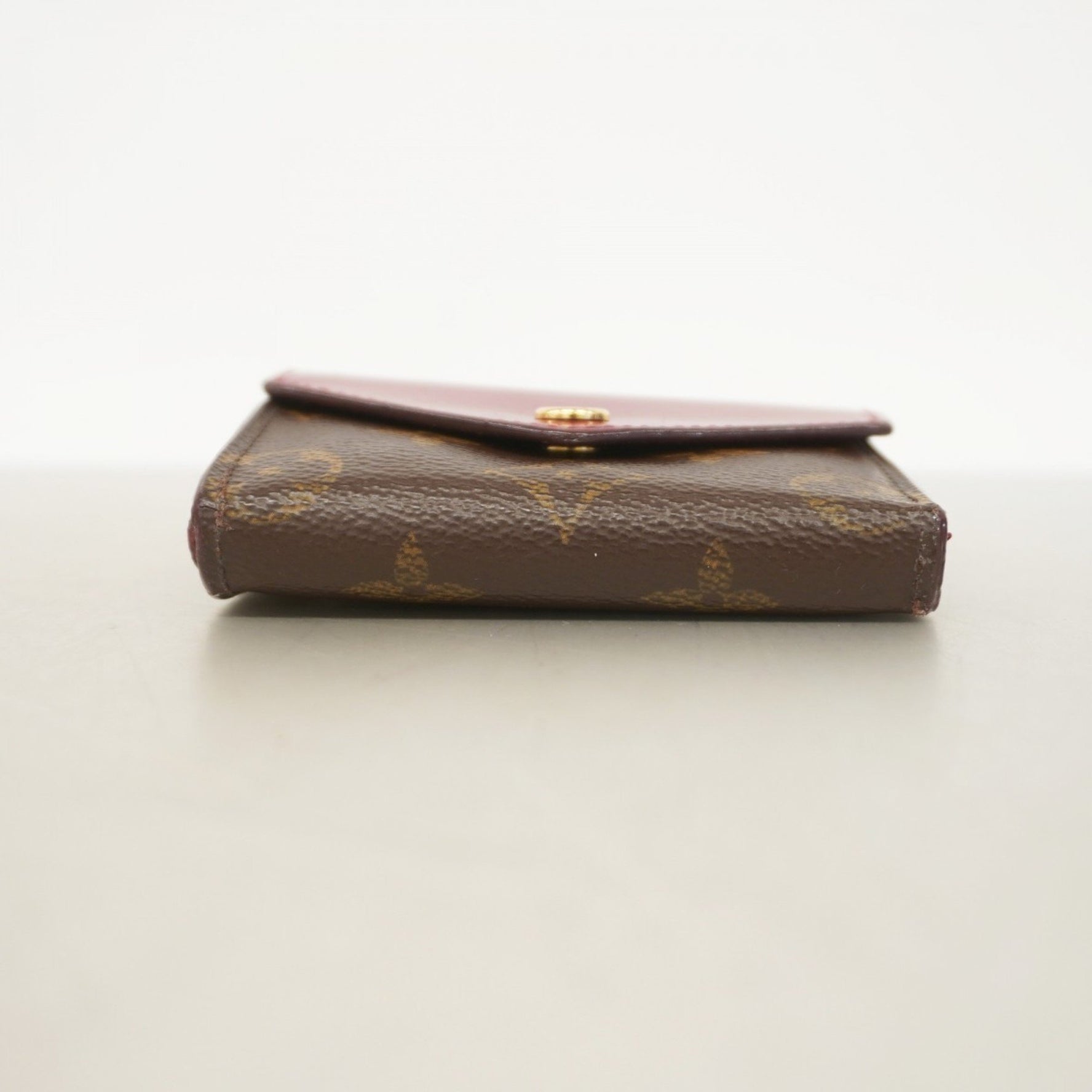 Louis Vuitton Monogram Portefeuille Zoe Tri-fold Wallet M62932 Brown Fuchsia Women's