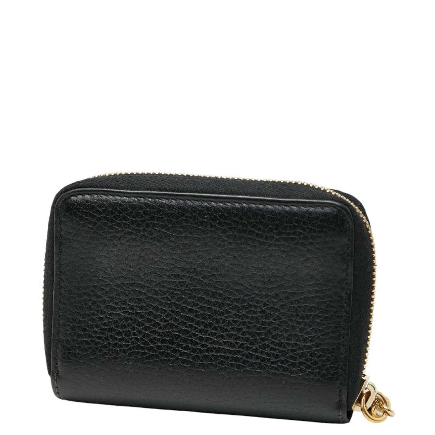Gucci Soho Interlocking G Zip-Around Wallet/Coin Case Leather