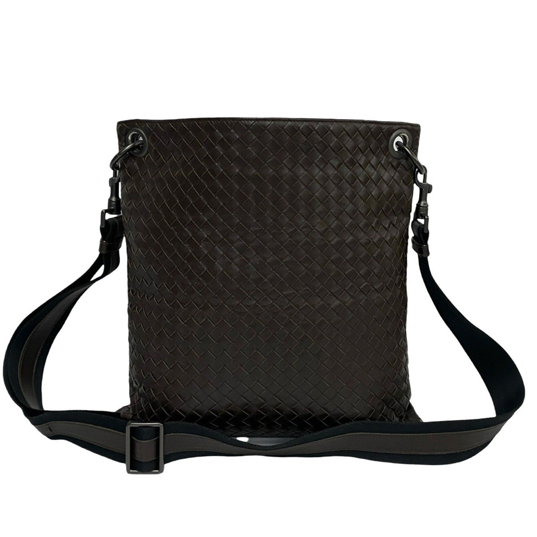BOTTEGA VENETA Intrecciato Leather Shoulder Bag/Sacoche/Pochette