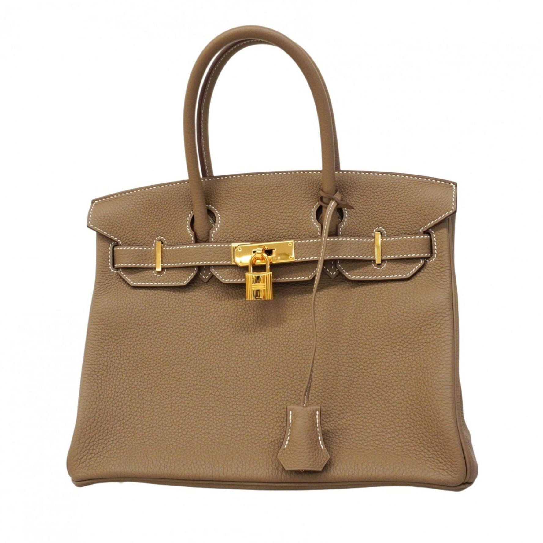 Hermes Birkin 30 Togo Etoupe Handbag with Z Stamp, Women's, P1351307