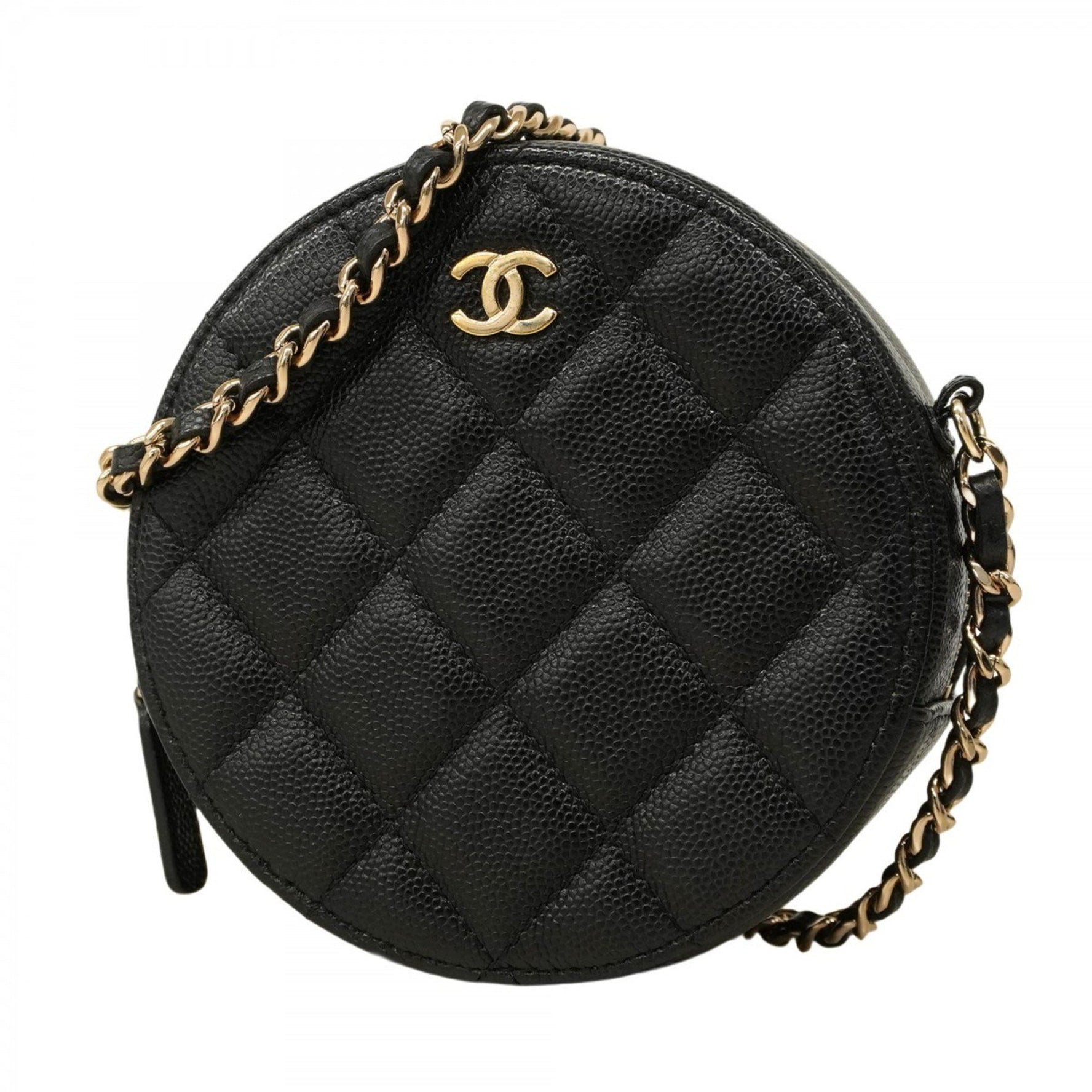 Chanel Matelasse Shoulder Bag with Chain, Caviar Skin