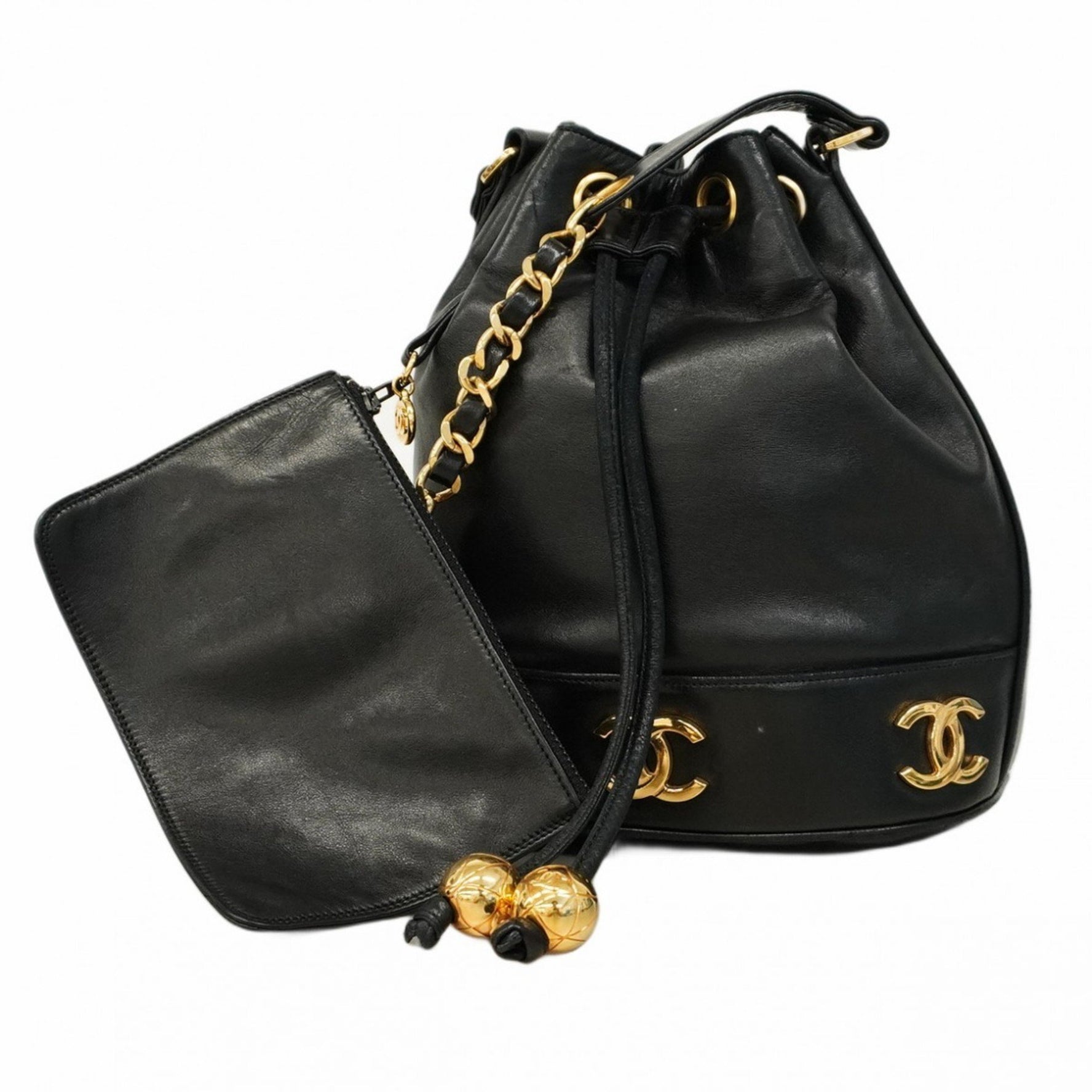 Chanel Triple Coco Lambskin Shoulder Bag