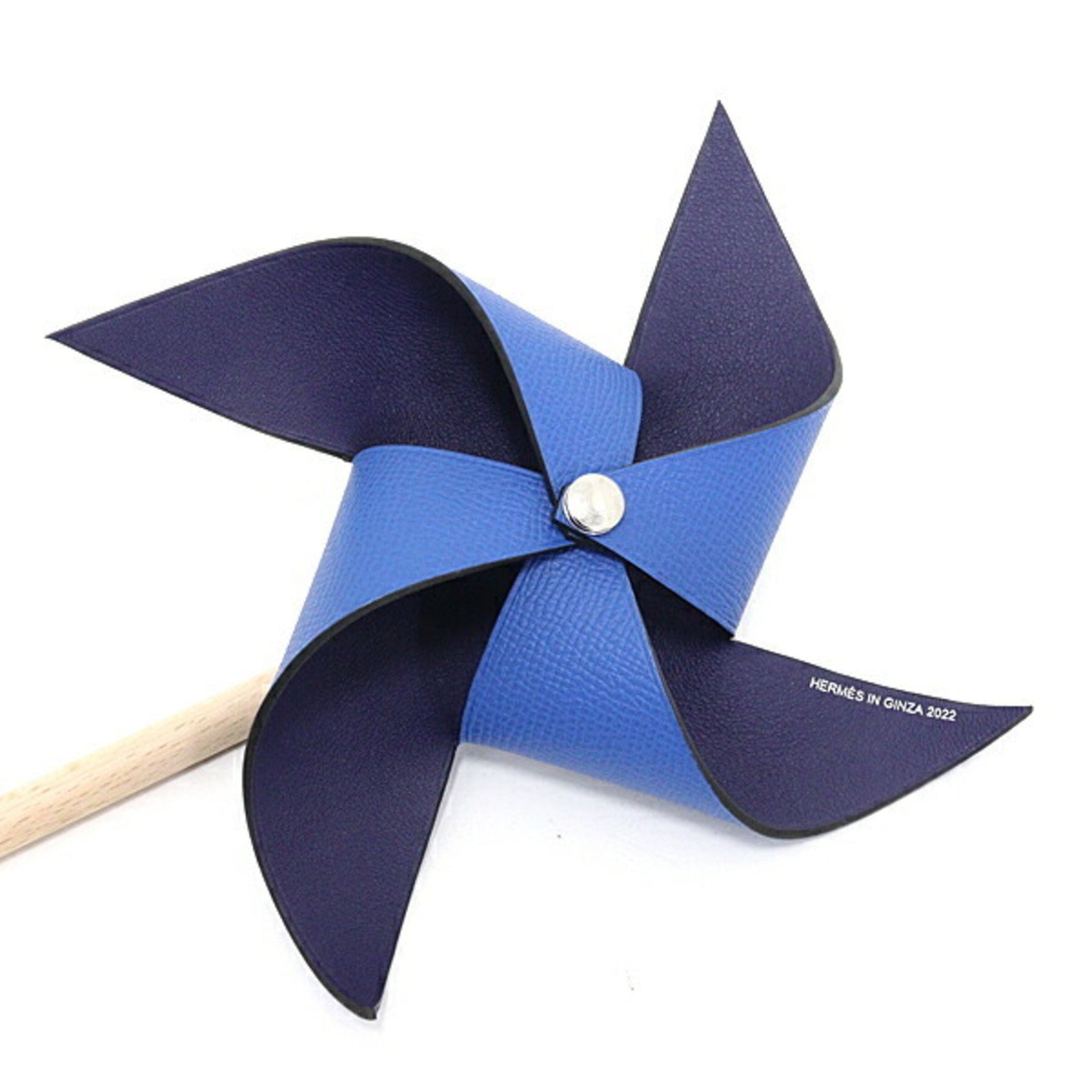 Hermes Petit H Windmill Epsom/Wood Blue HERMES IN GINZA 2022