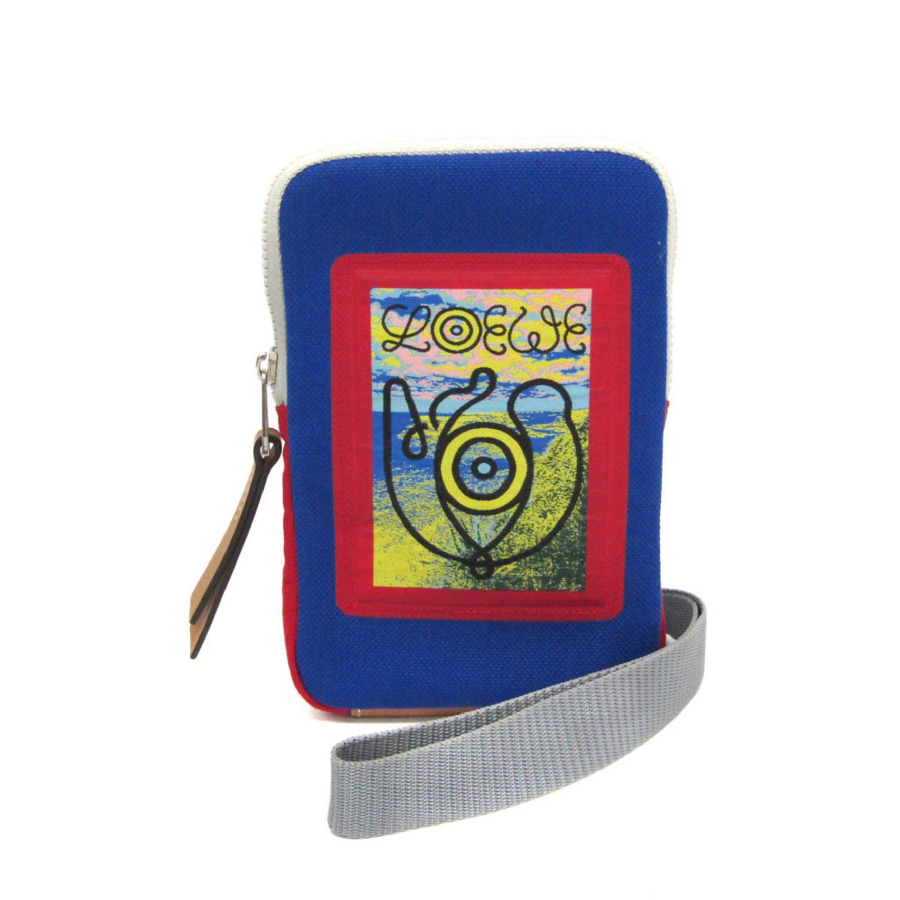 Loewe Eye Nature Men,Women Canvas Pouch Blue,Gray,Red Color