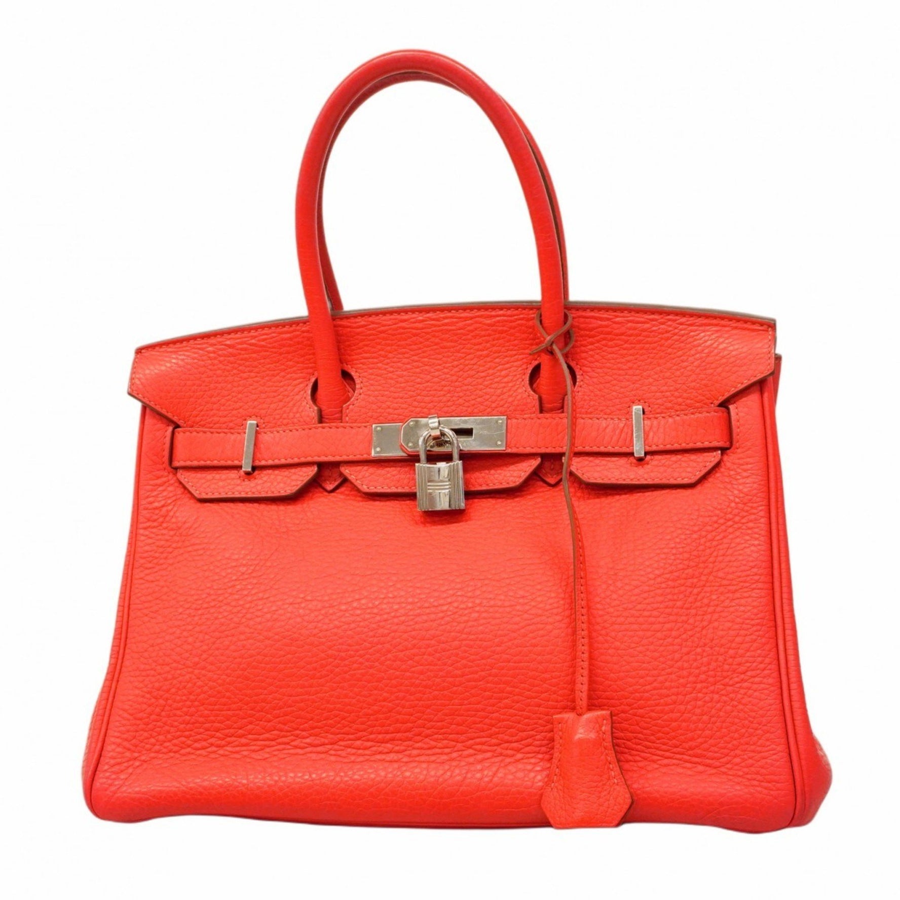 Hermes Hermès Birkin 30 Handbag in Taurillon Clemence Leather with Bougainvillea Pattern, □P Stamp, Women's