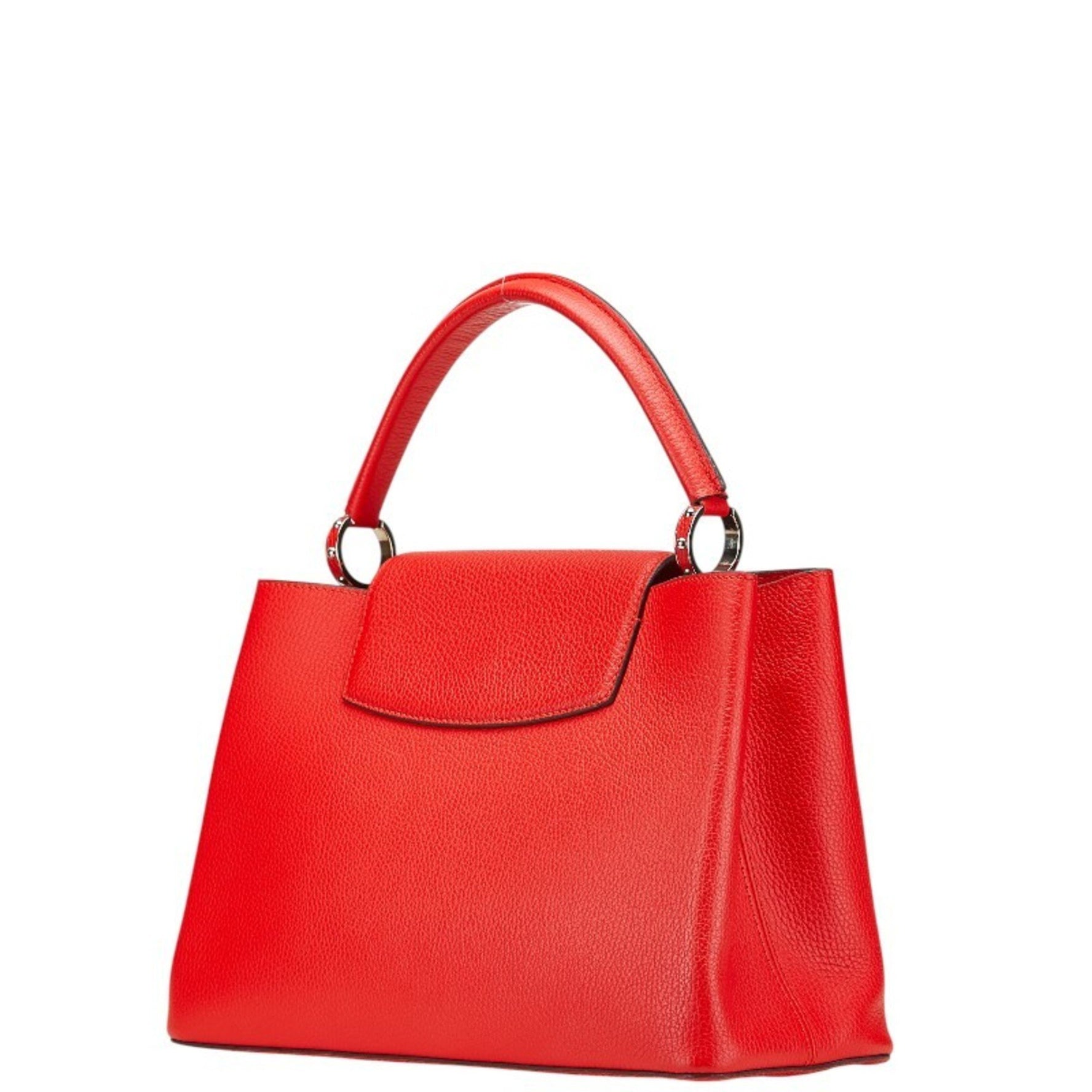 Louis Vuitton Capucines MM Handbag Coquelicot Red Leather LOUIS VUITTON