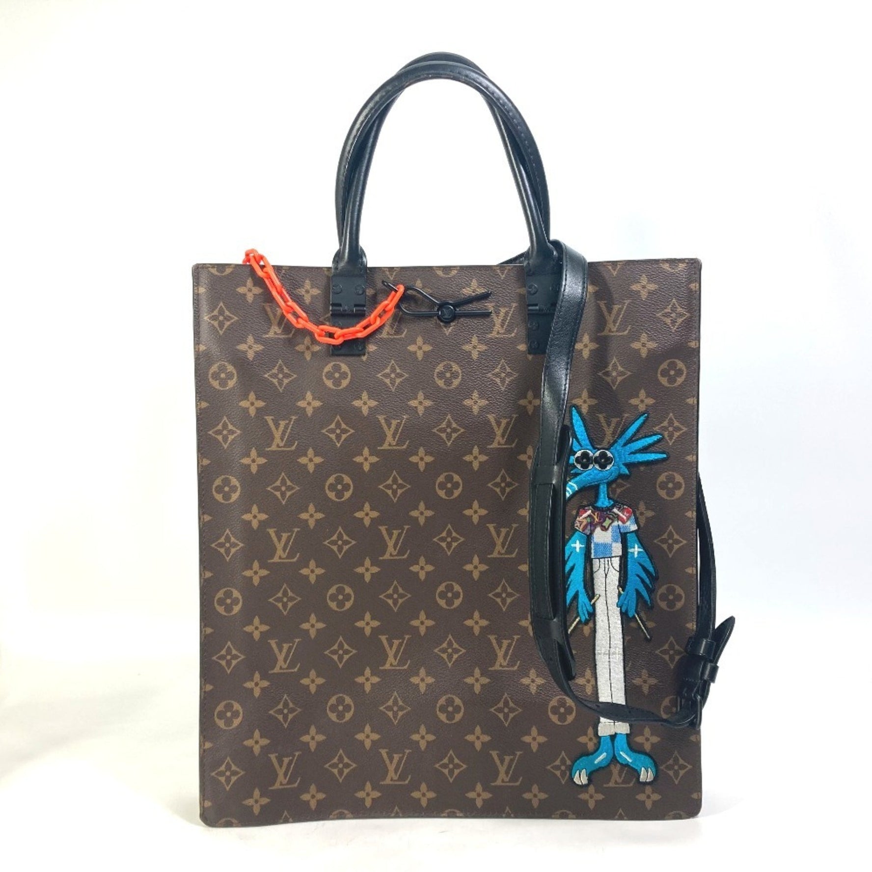 LOUIS VUITTON M45667 Monogram LV Friends Sac Plat 2-Way Bag Shoulder Tote Canvas Women's Brown
