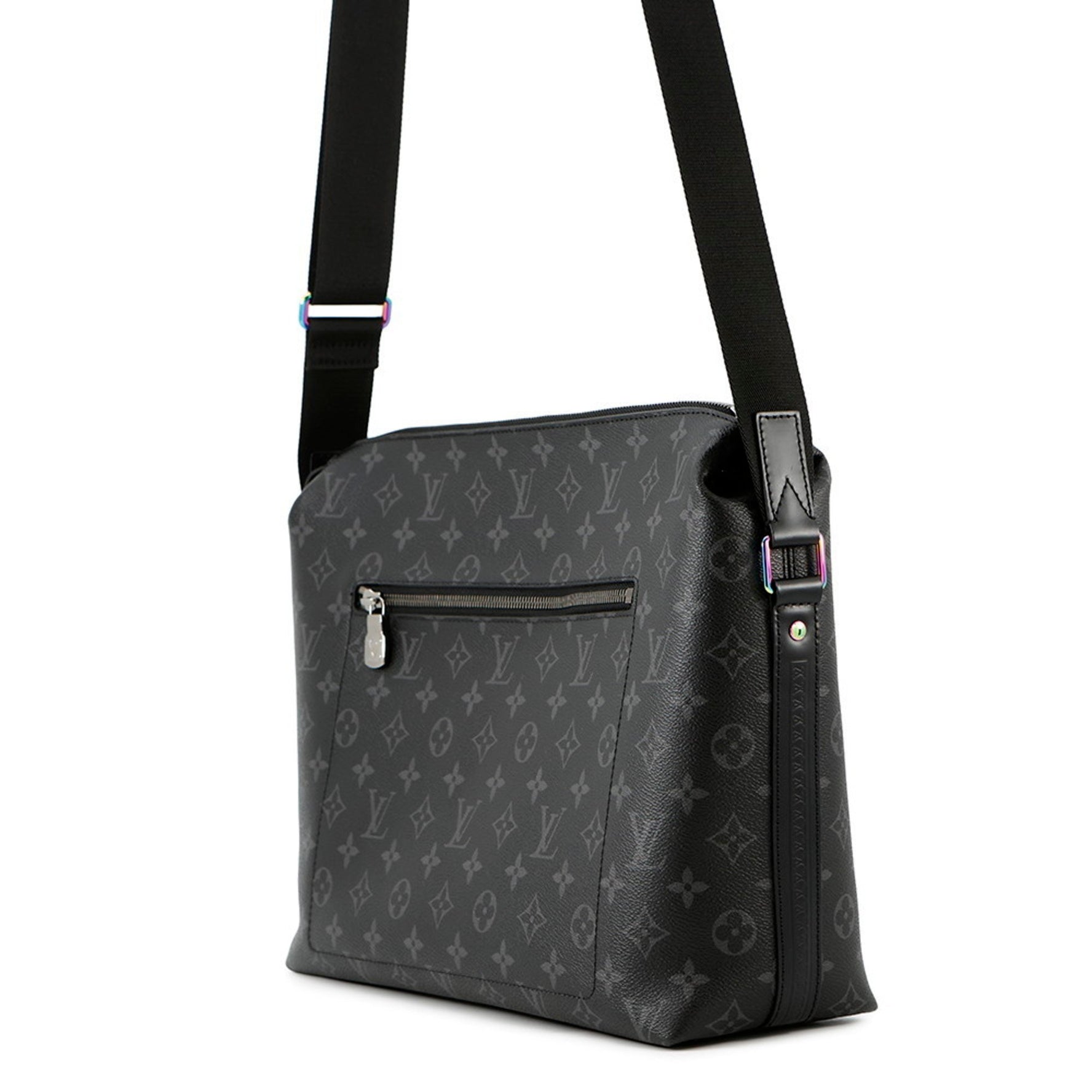 Louis Vuitton Monogram Eclipse Apollo MM Shoulder Bag LOUIS VUITTON Black