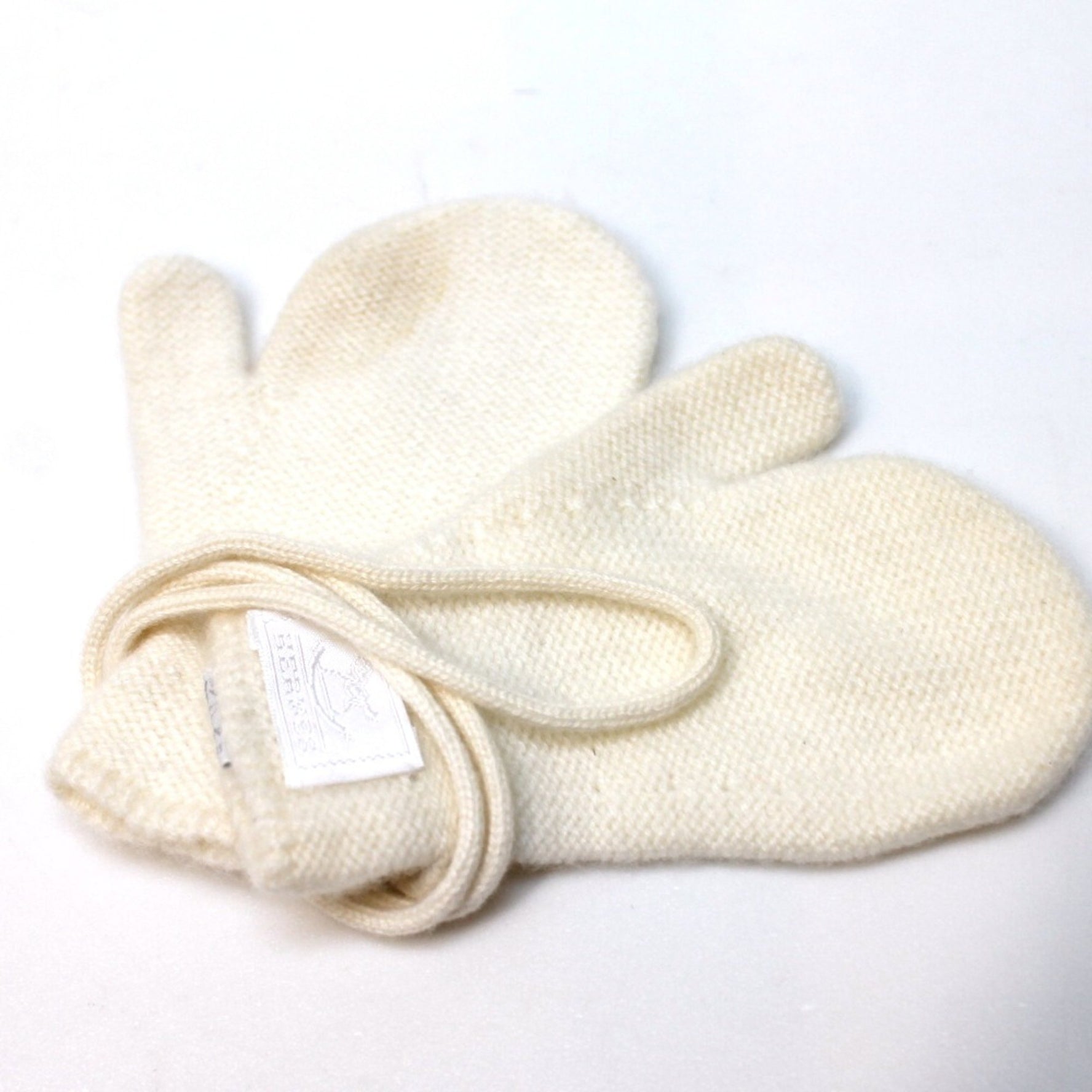 Hermes Baby mittens & muffler set Scarf