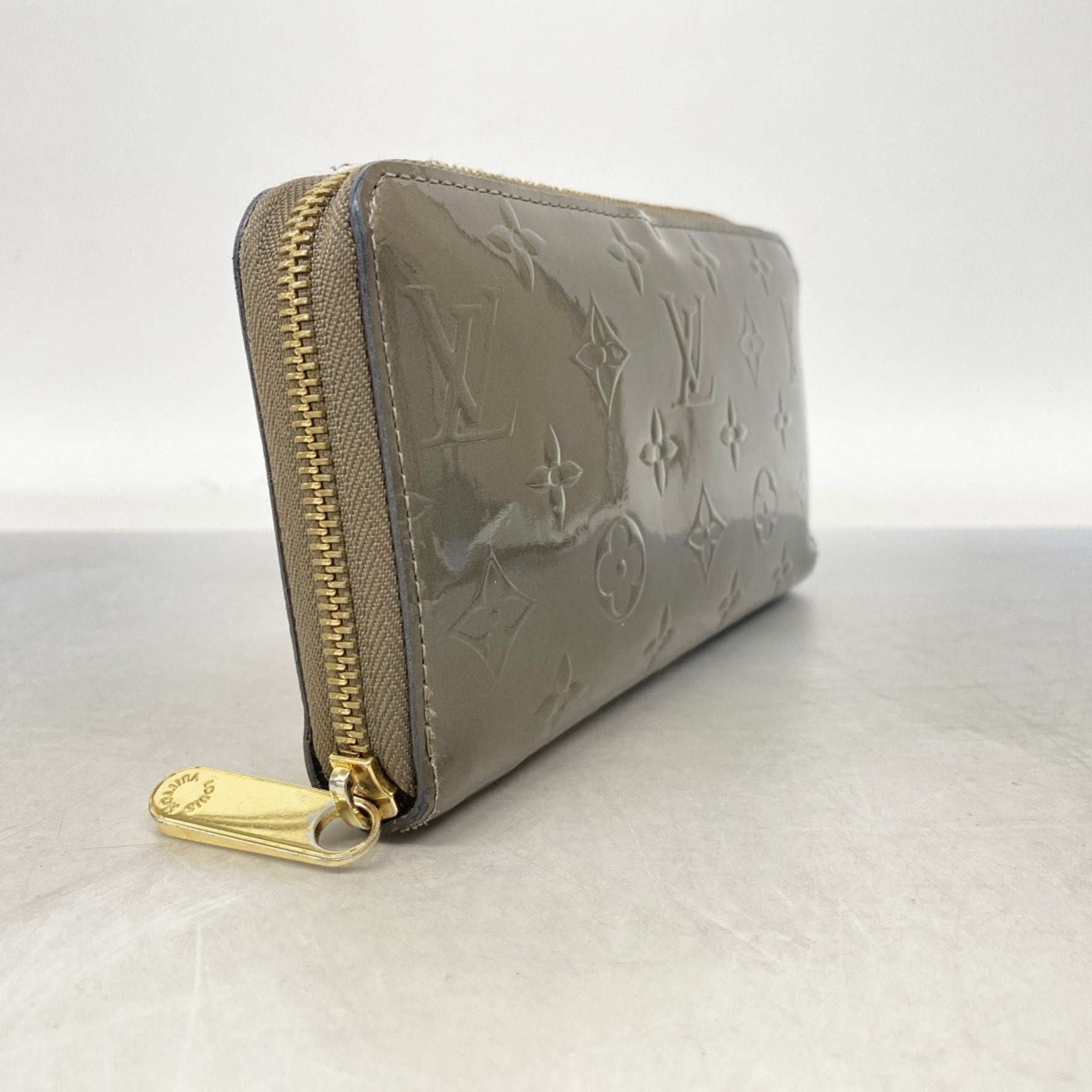 Louis Vuitton Vernis Zippy Wallet Champagne Metallized